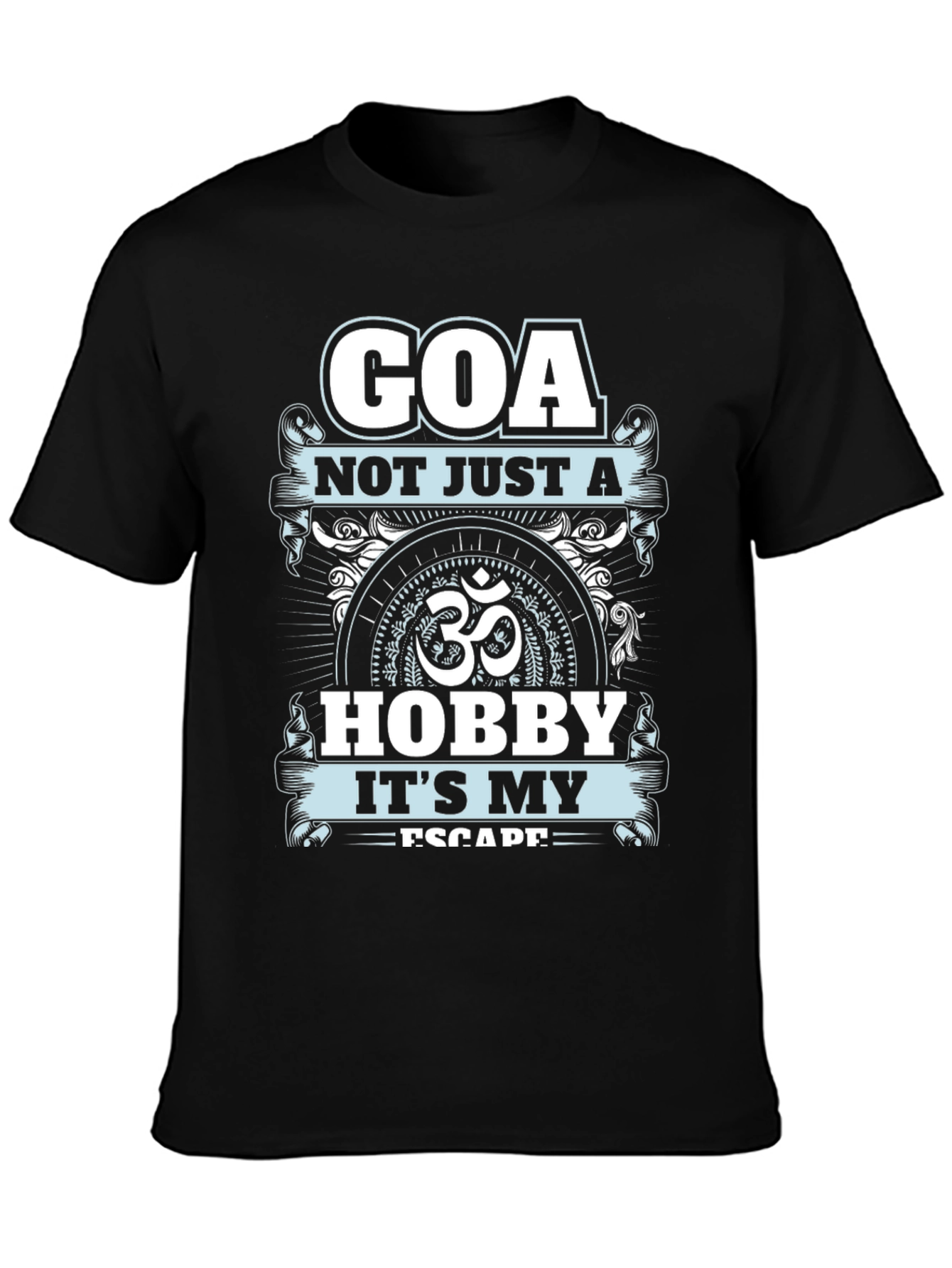 Black Goa Escape Graphic T-Shirt view 3