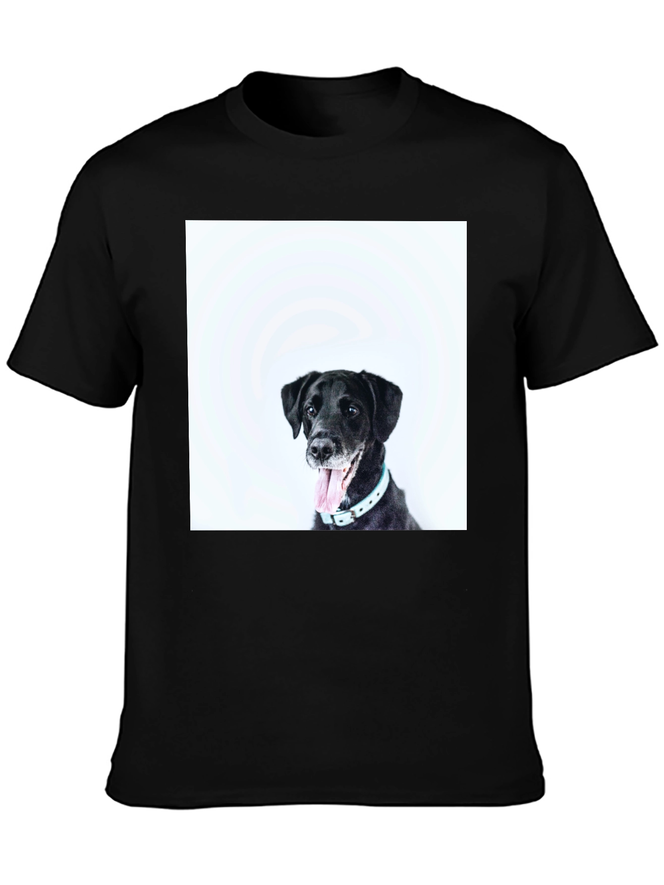 Black Black Dog Graphic T-Shirt - Unisex Casual Wear view 3