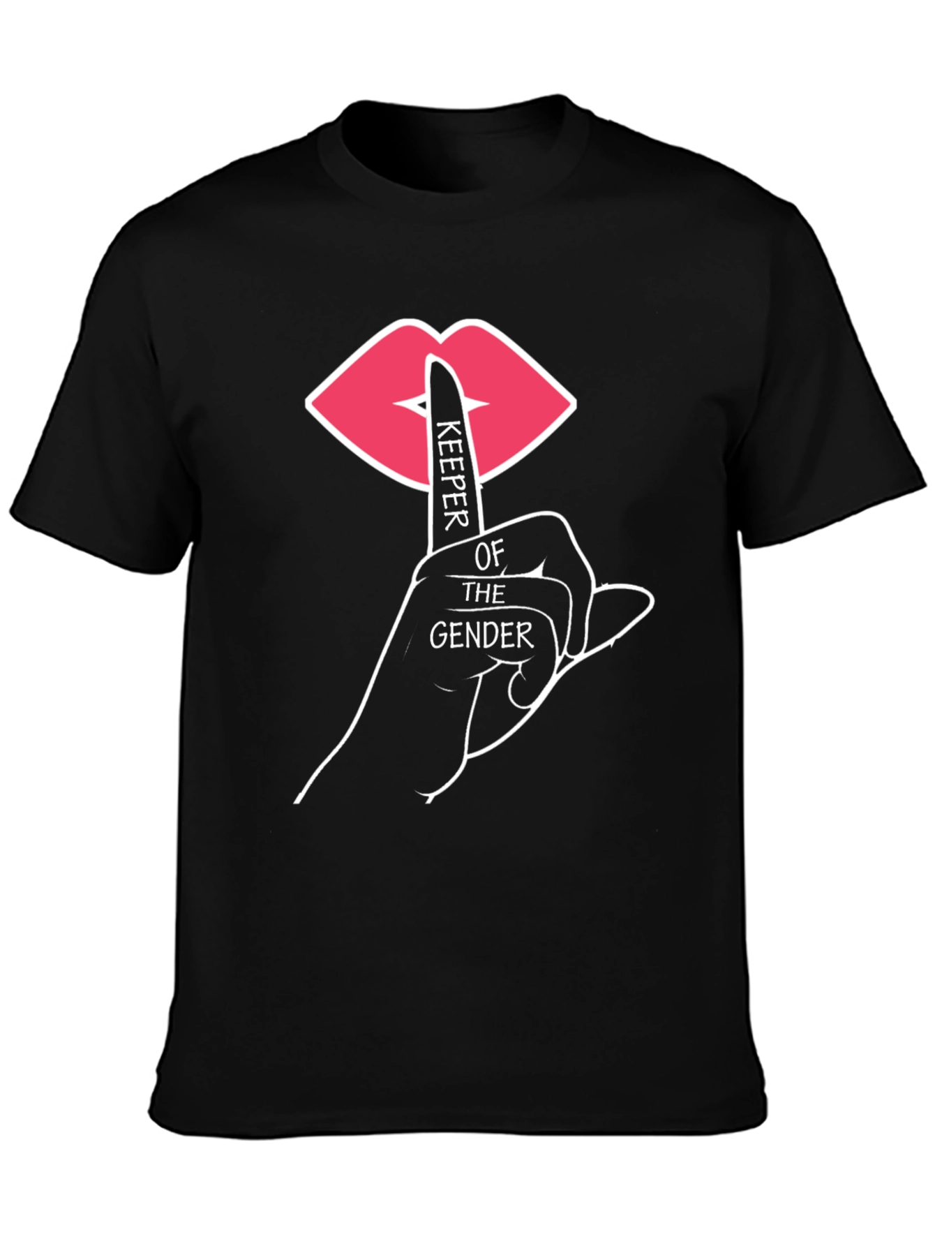 Black Keeper of the Gender T-Shirt - Black view 3