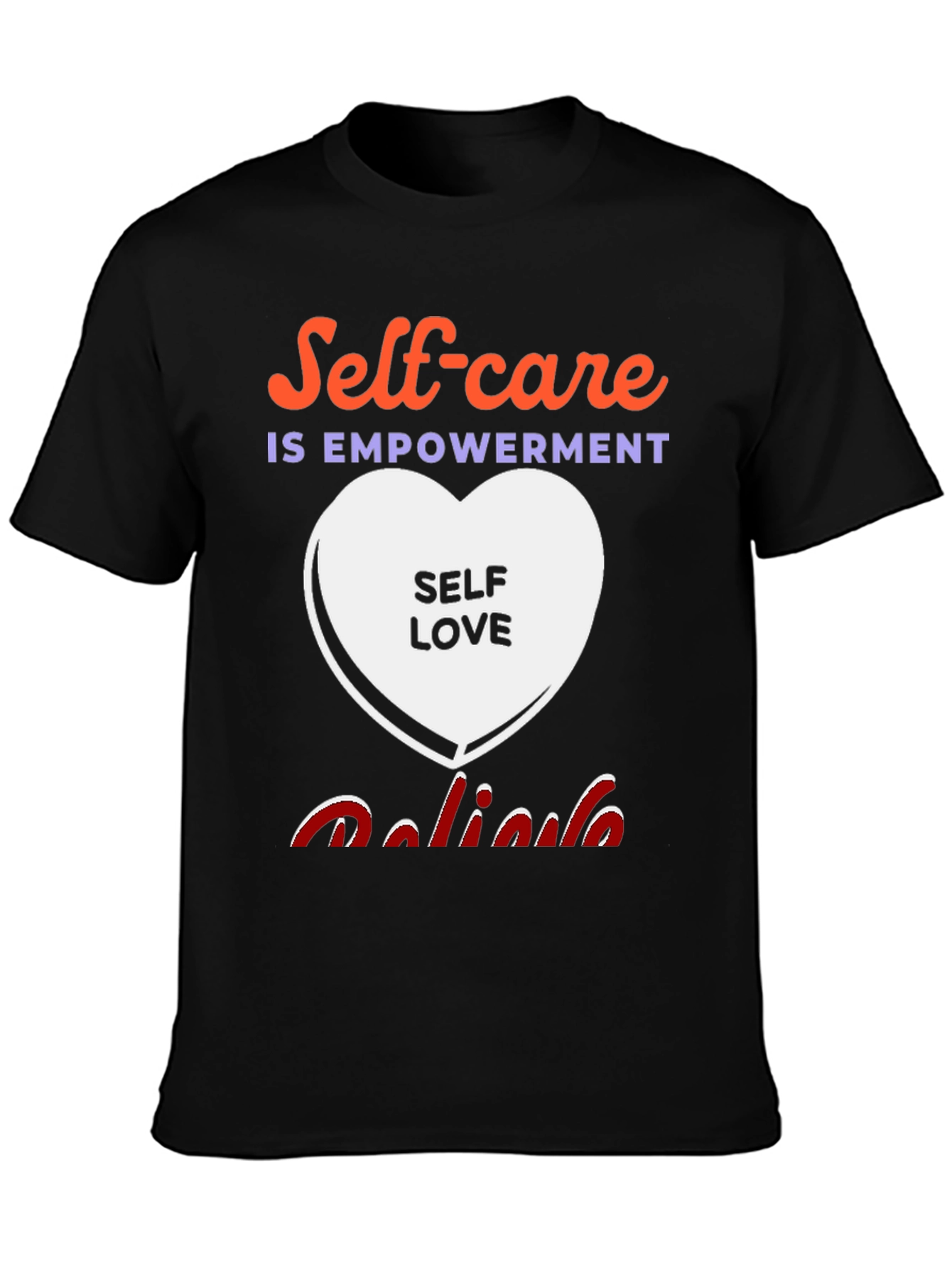 Black Self-Care Empowerment Graphic Tee view 3