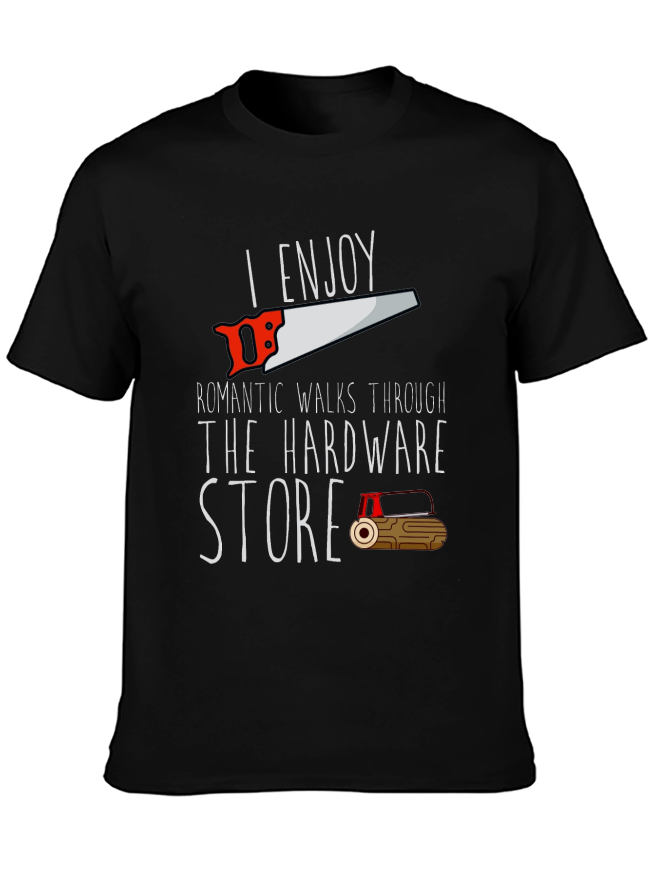 Black Hardware Store Romantic Walk T-Shirt view 3