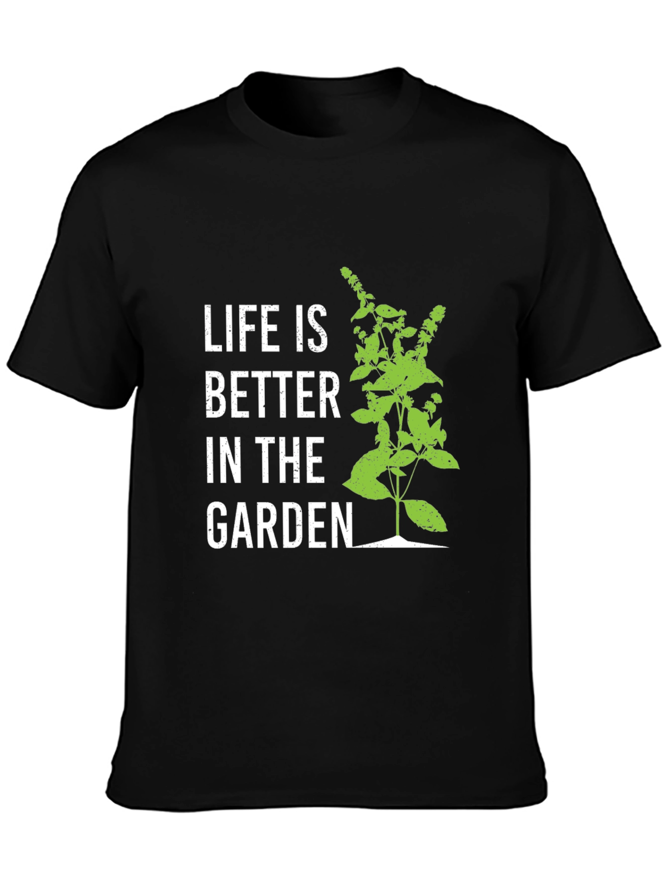 Black Life is Better in the Garden Black T-Shirt view 3