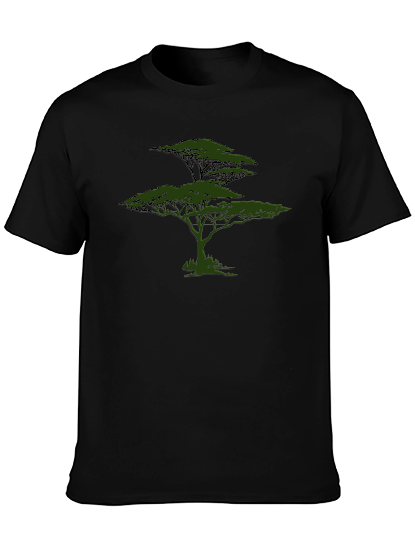 Black Tree Graphic T-Shirt - Soft Cotton Blend view 3