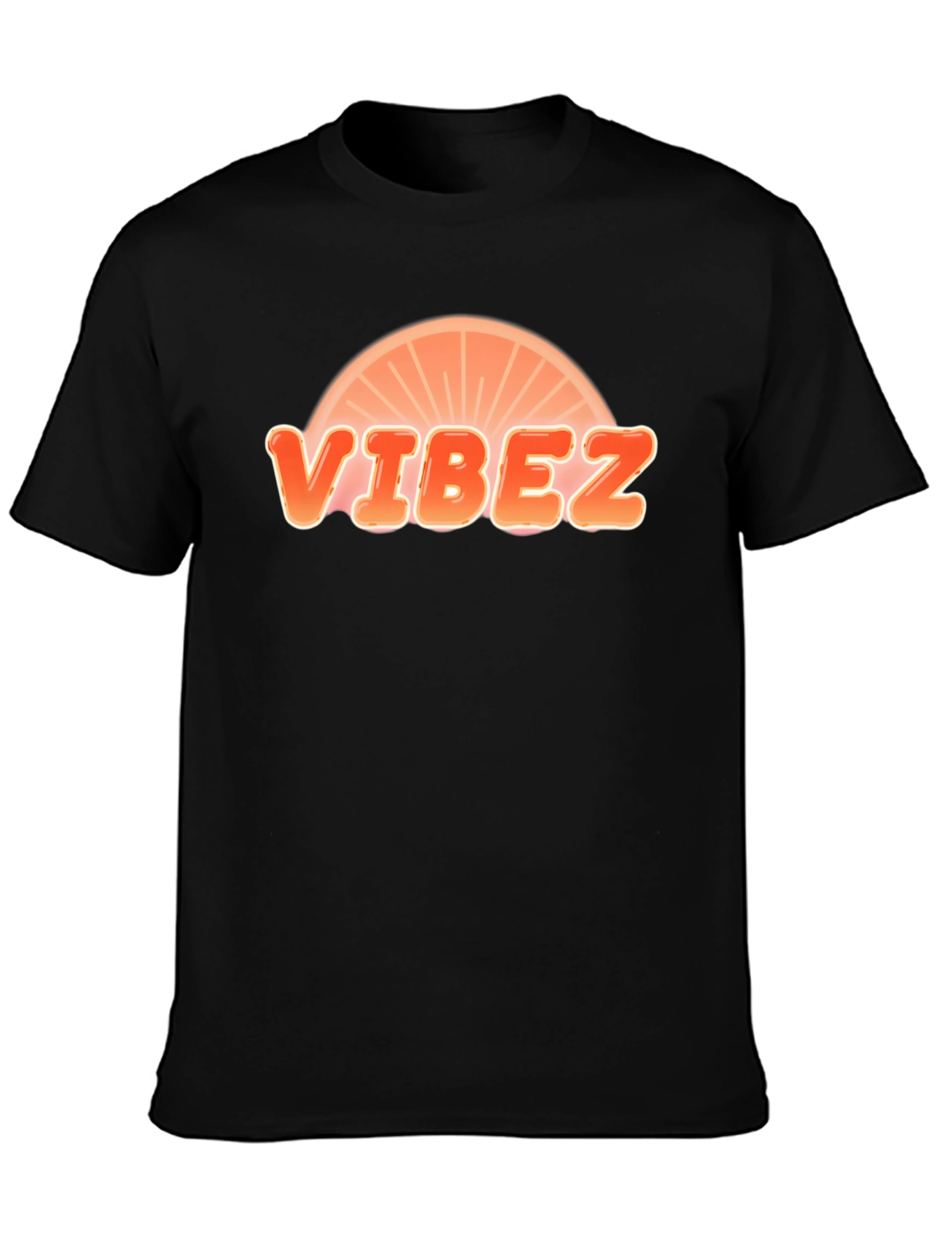 Black Vibez Graphic Black T-Shirt view 3