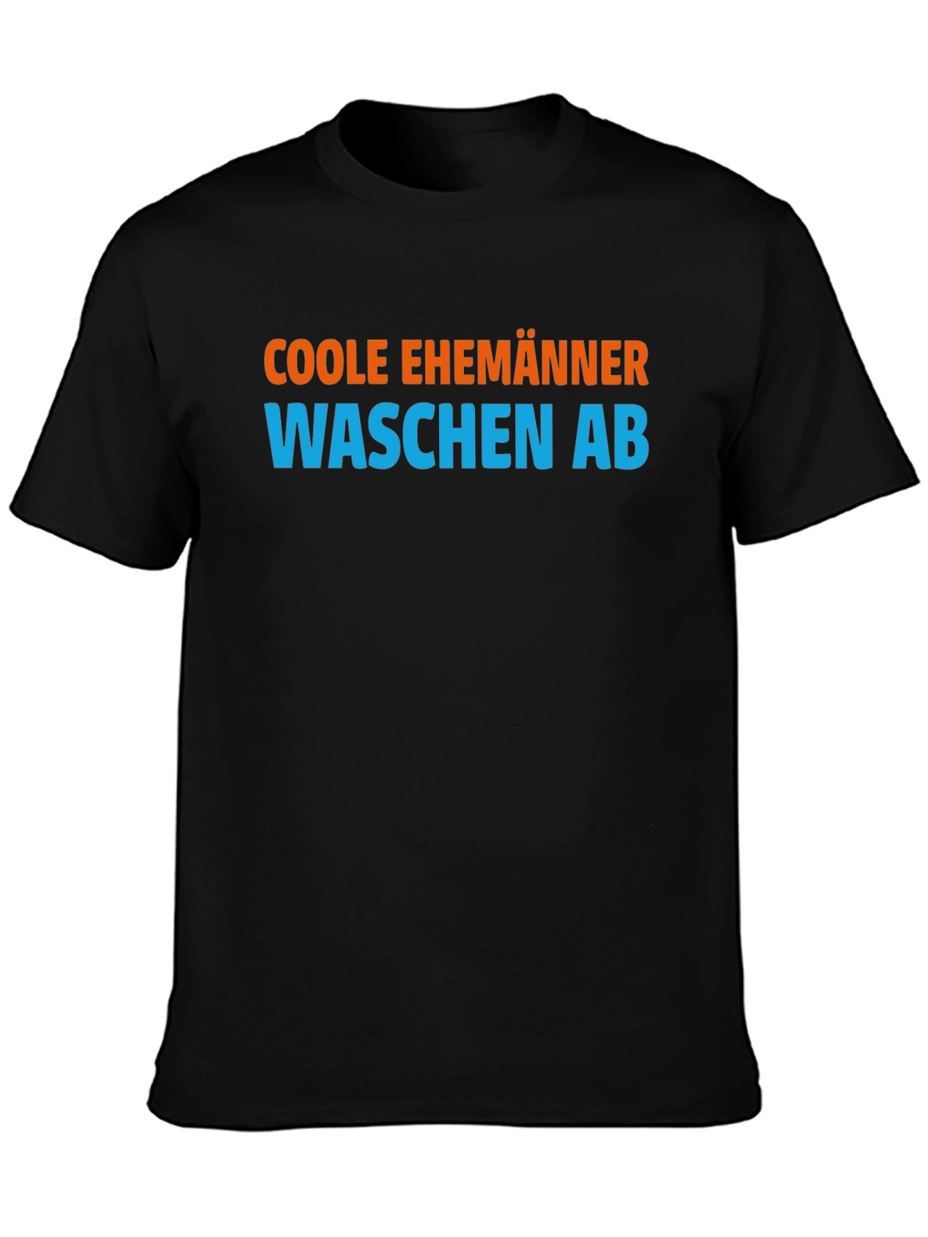 Black Cool Husbands Wash Up Black T-Shirt view 3
