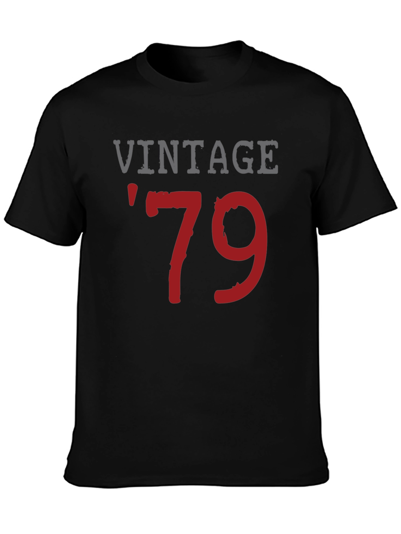 Black Vintage 1979 T-Shirt - Classic Birthday Gift view 3