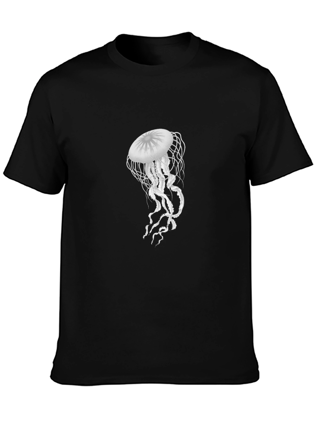 Jellyfish Graphic Black T-Shirt - 3