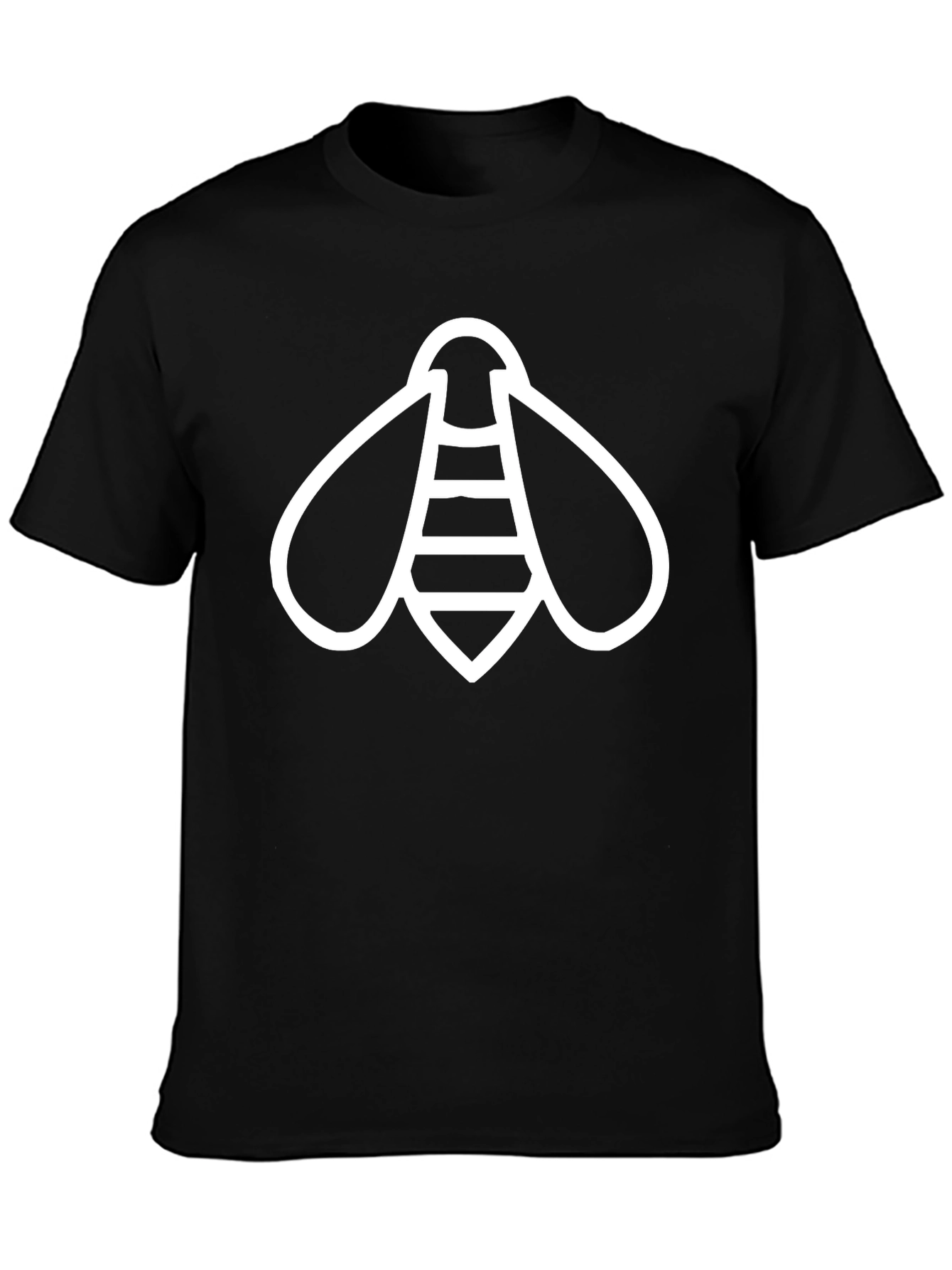 Black Bee Graphic T-Shirt - Black Cotton Blend view 3