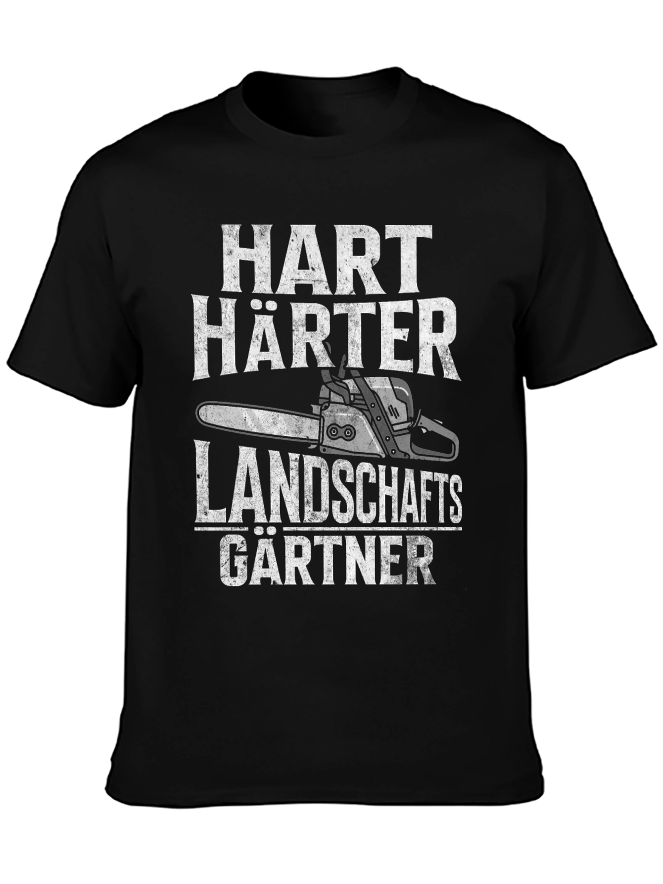 Black Hart Harter Landschaftsgartner T-Shirt view 3