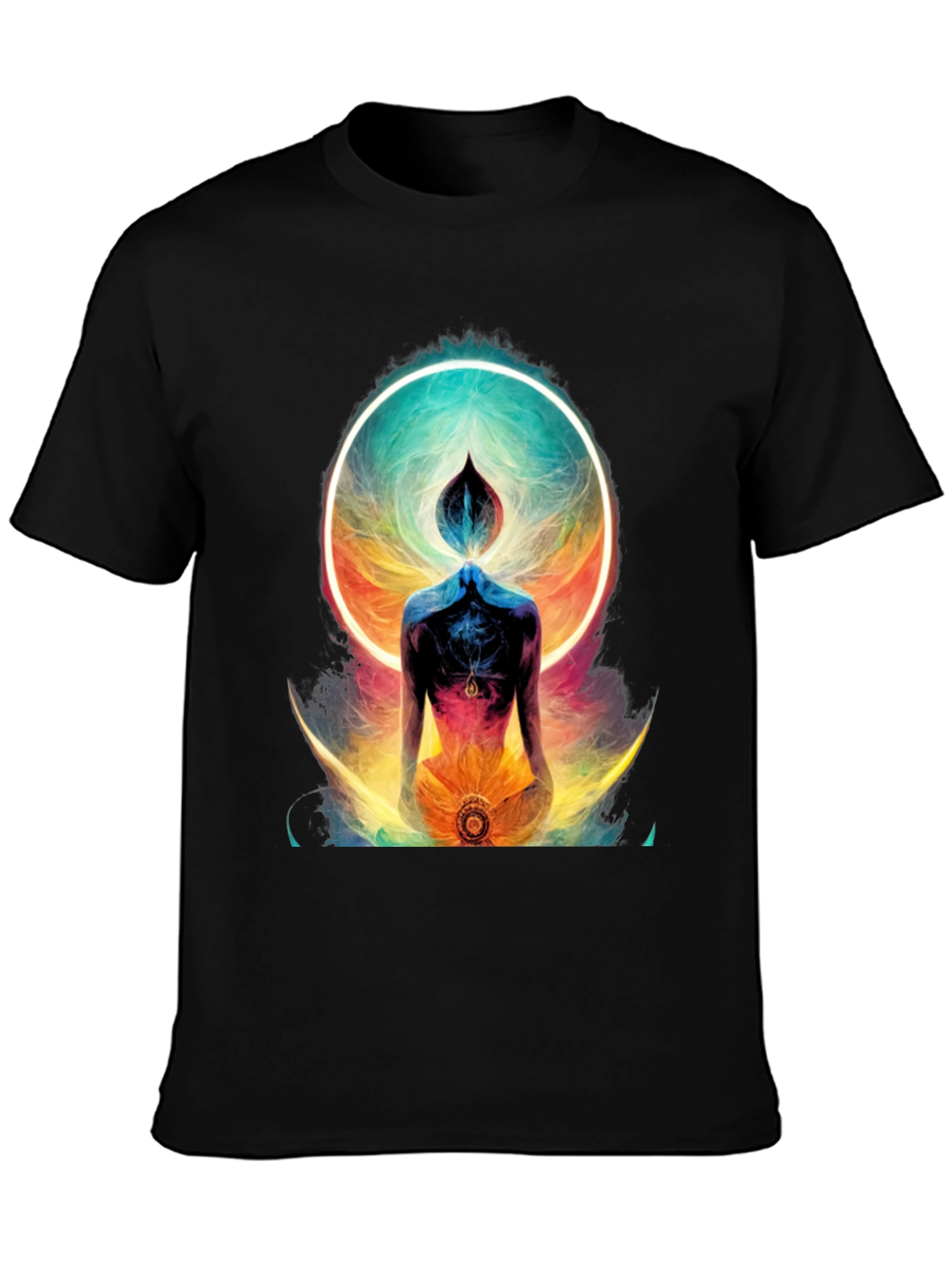 Black Mystic Aura Graphic Tee - Black view 3