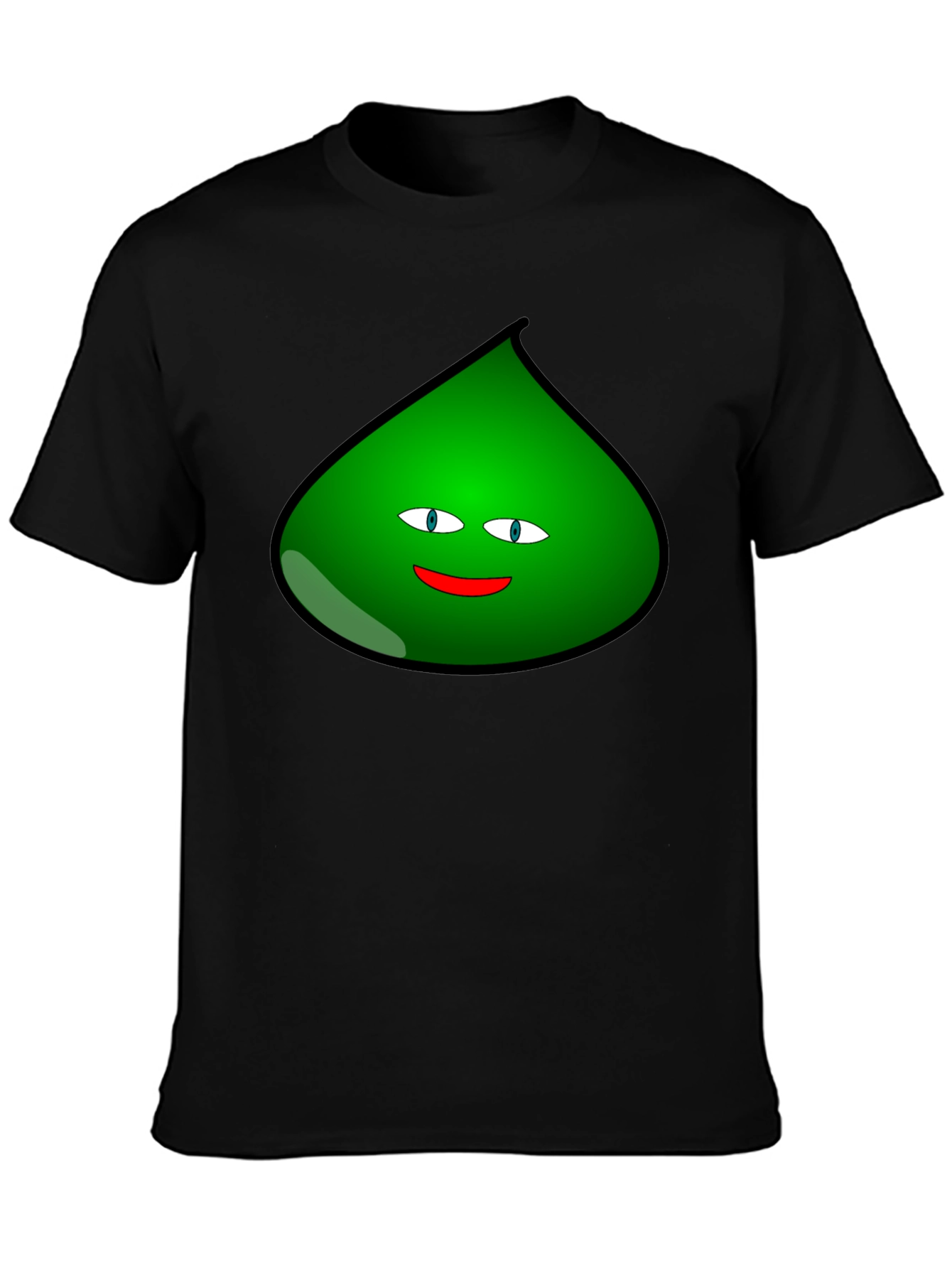Black Fun Green Blob Graphic T-Shirt - Black view 3