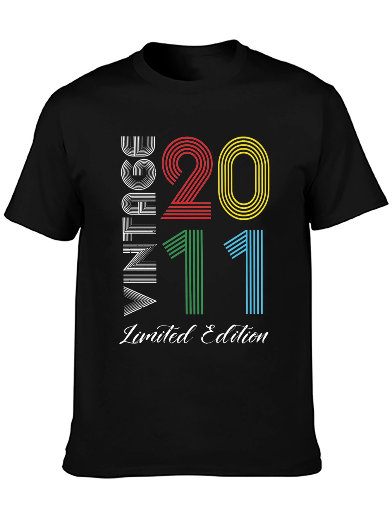 Black Vintage 2011 Limited Edition Graphic Tee view 3