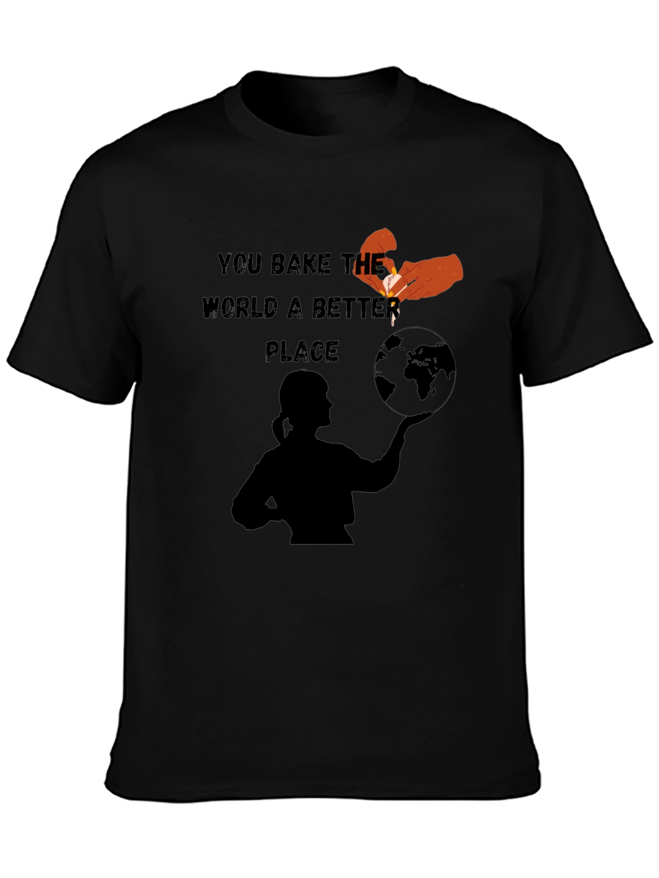 Black Baking World T-Shirt view 3