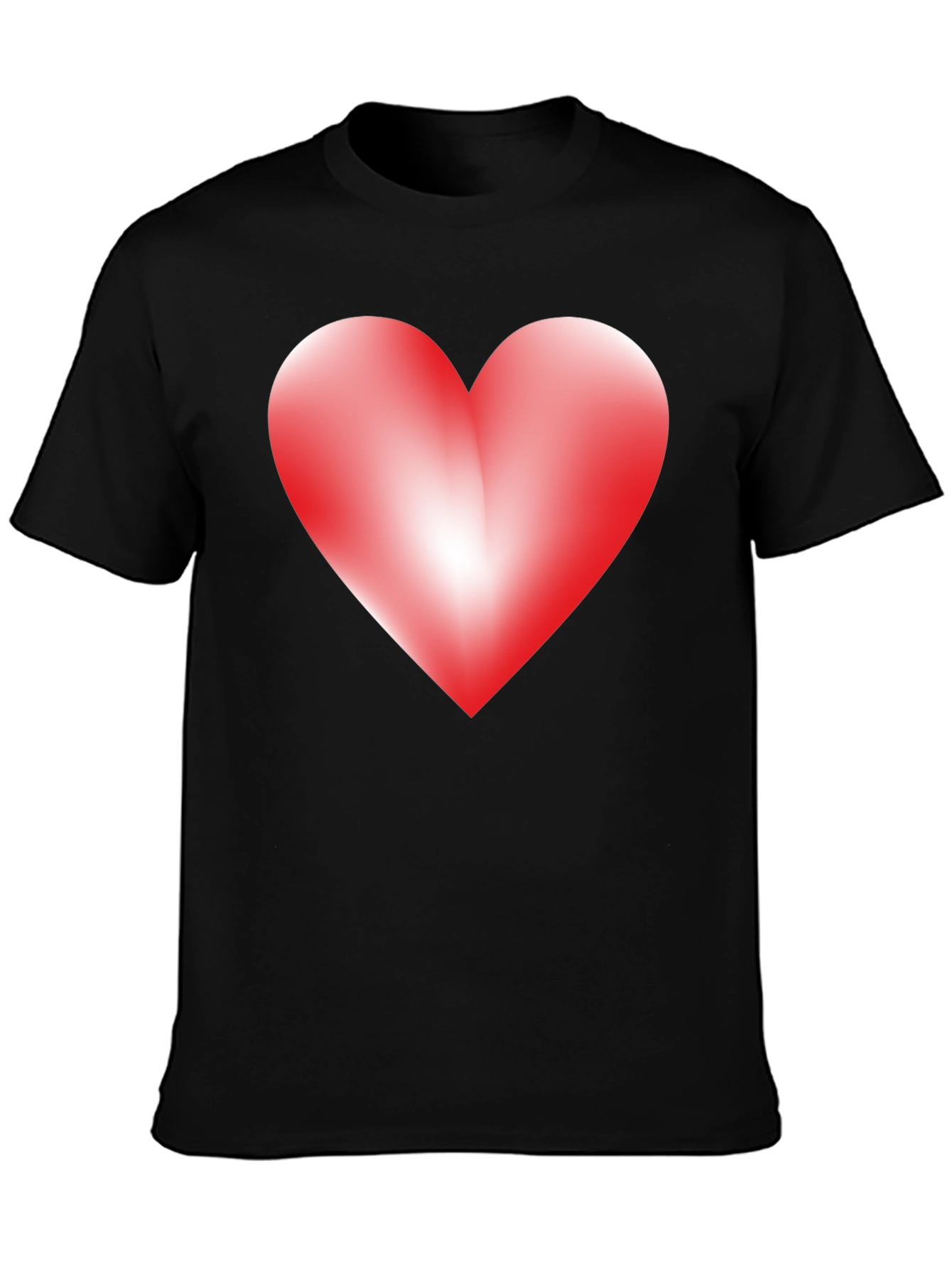 Black Heart Graphic Black T-Shirt - Express Your Love view 3