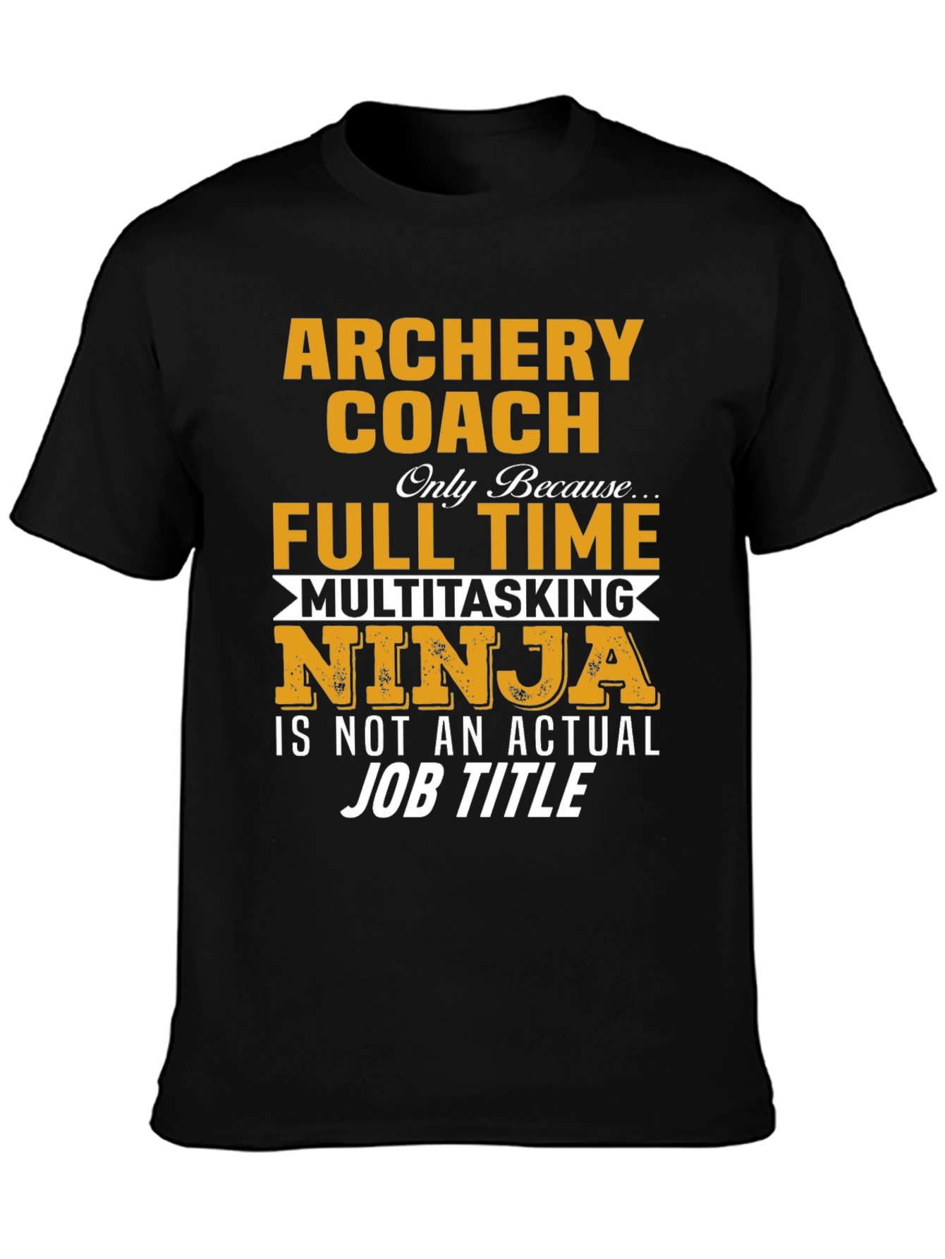 Black Archery Coach Novelty T-Shirt view 3