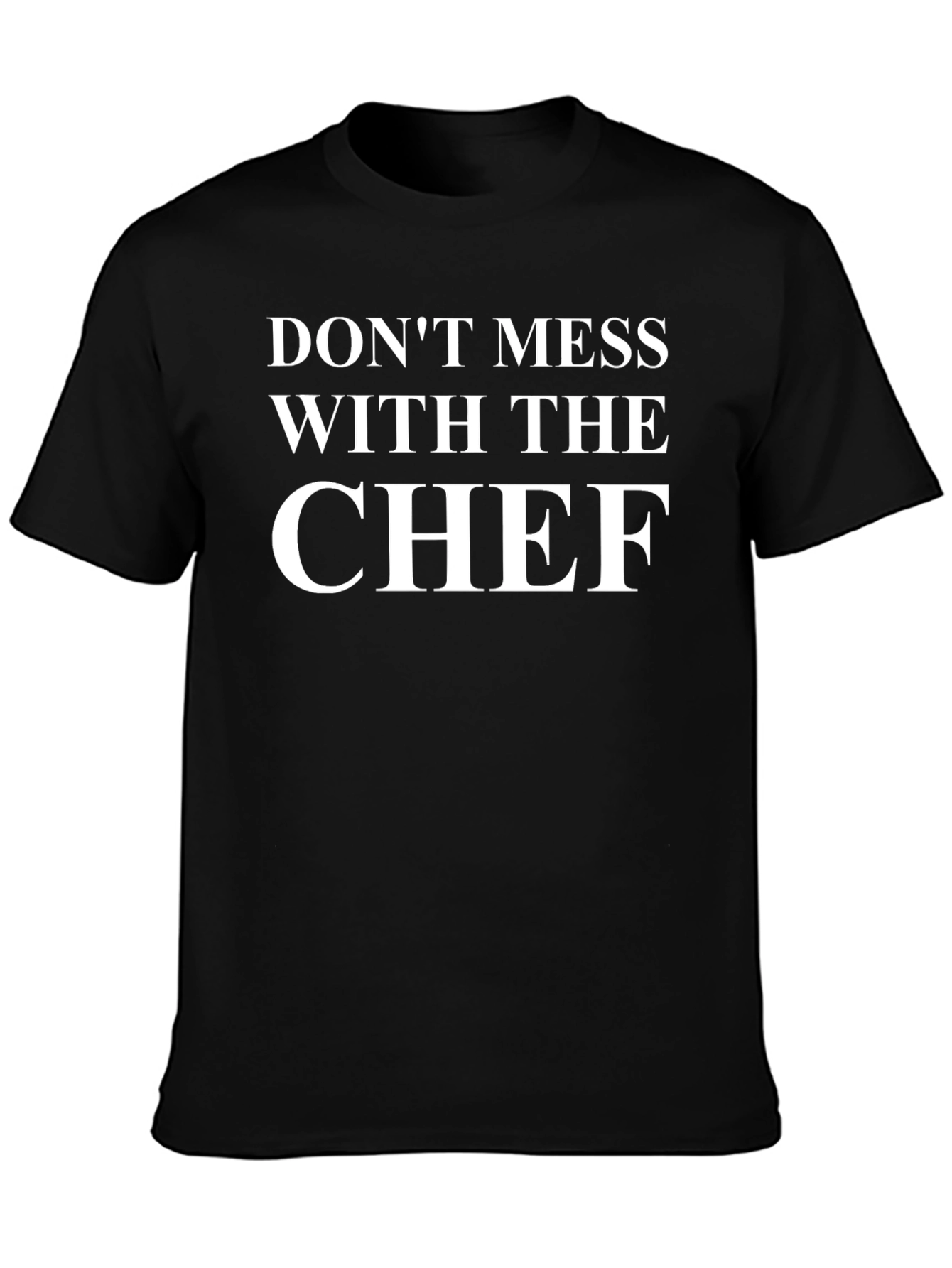 Black Don't Mess With The Chef Graphic Tee view 3
