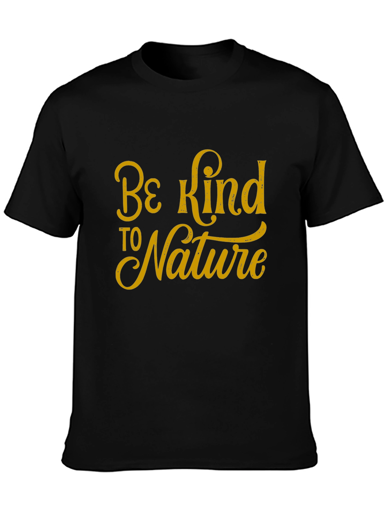 Black Be Kind To Nature Black T-Shirt view 3