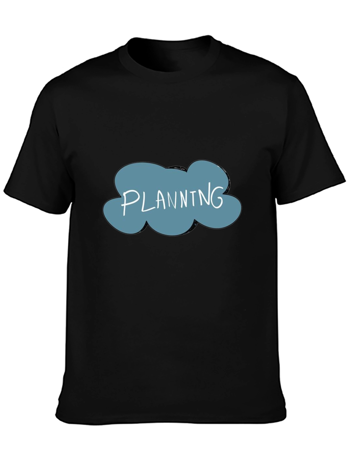 Black Planning Graphic T-Shirt view 3