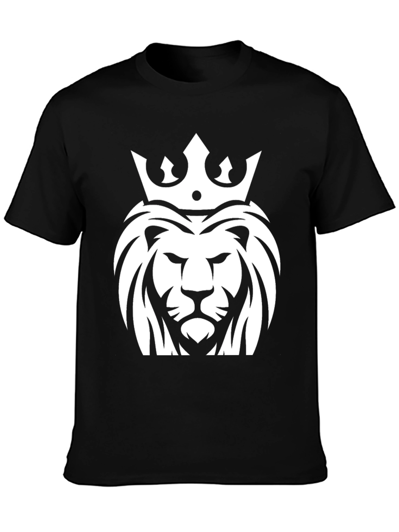 Black Lion King T-Shirt: Bold Graphic Tee view 3