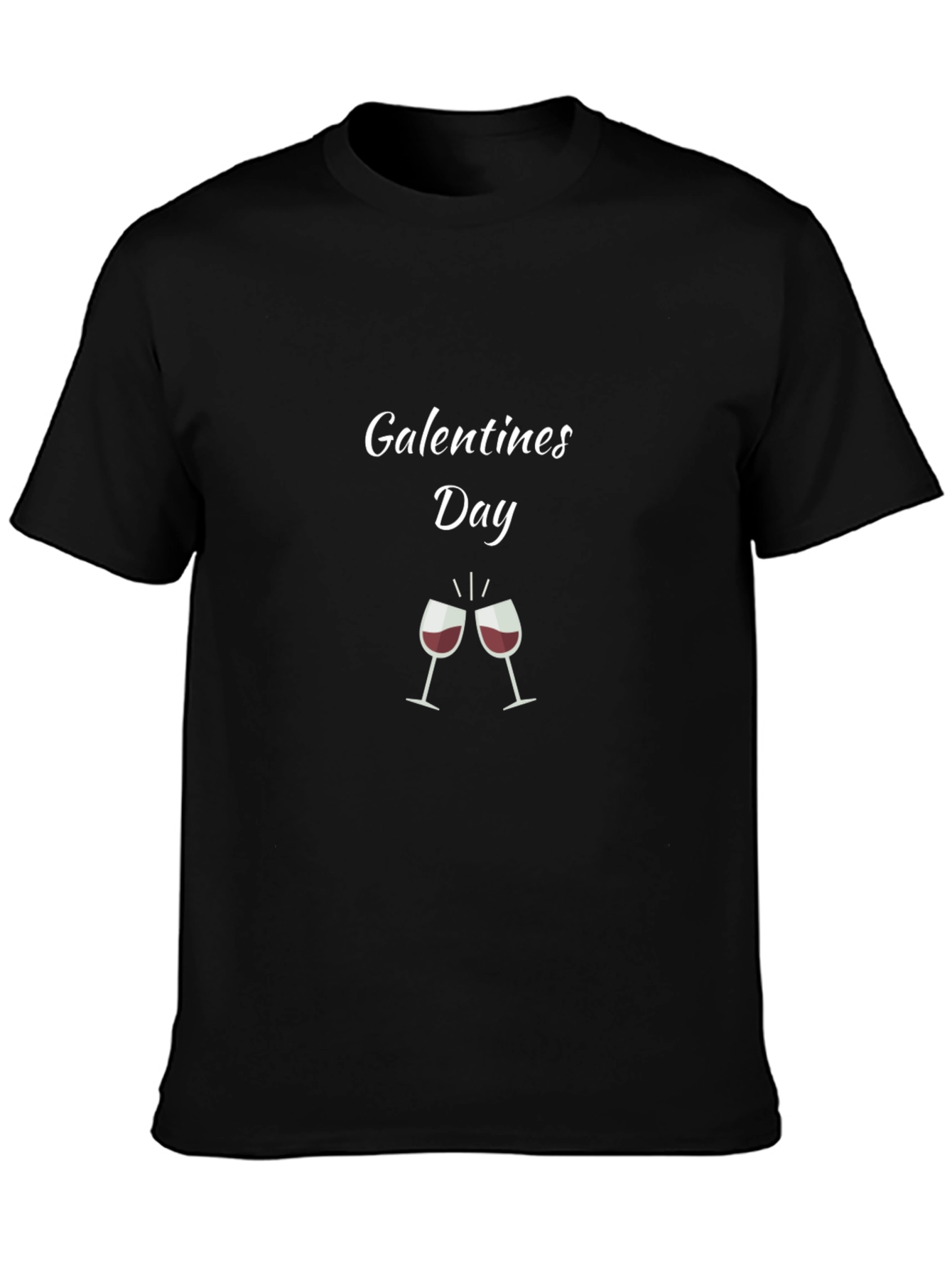 Black Galentines Day T-Shirt view 3