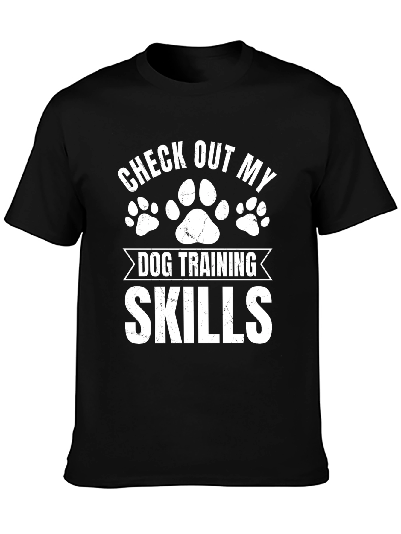 Black Dog Training Skills Graphic Tee view 3