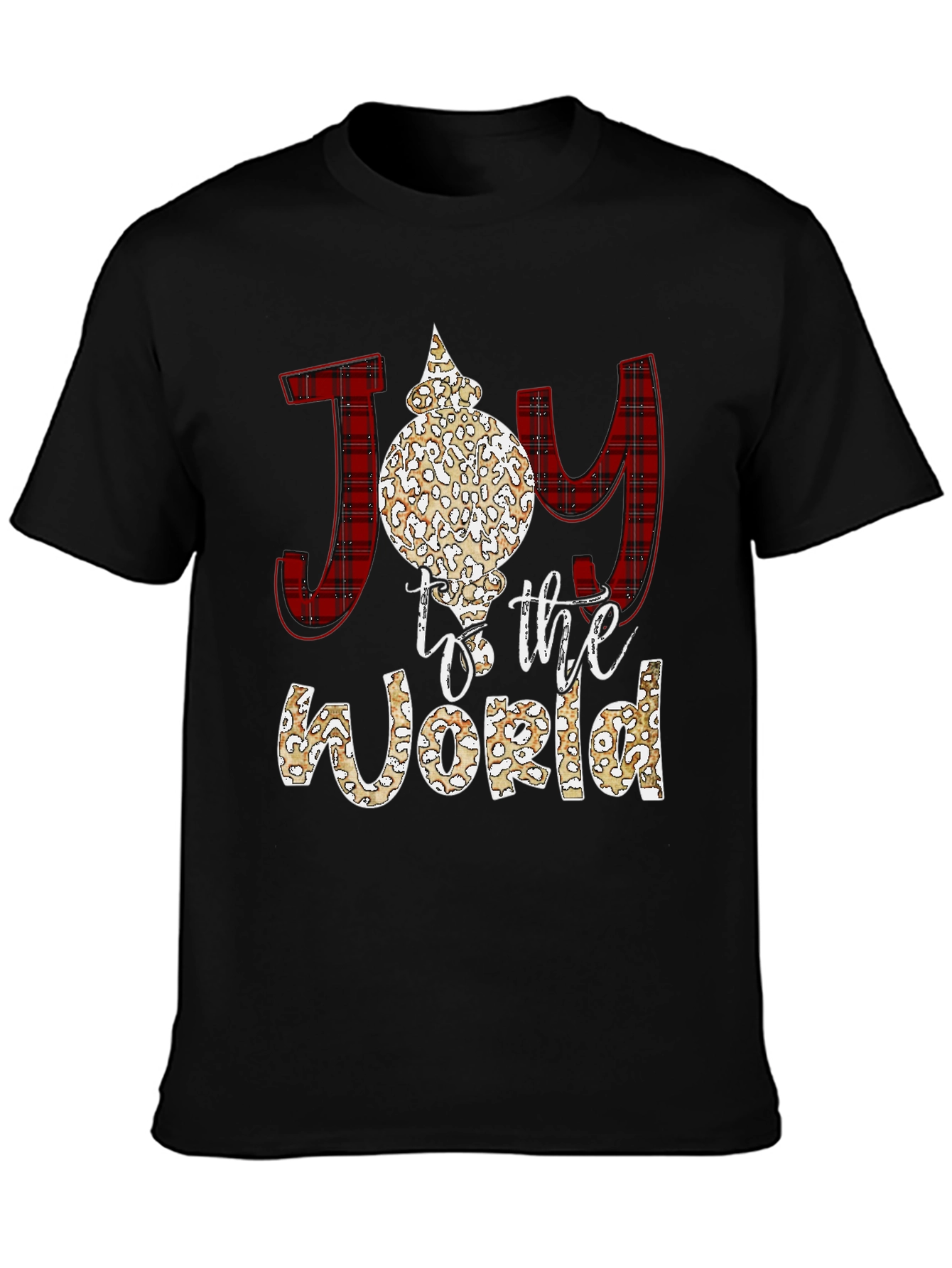 Black Joy to the World Graphic Tee view 3