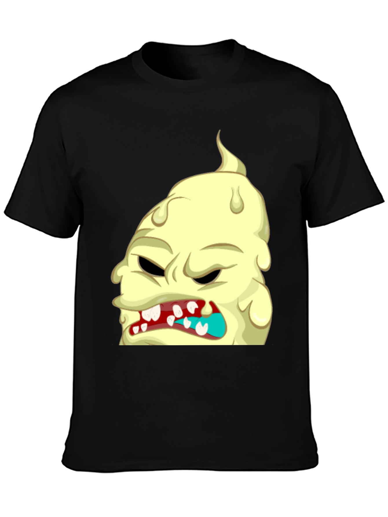 Black Monster Graphic T-Shirt - Unique Cartoon Tee view 3