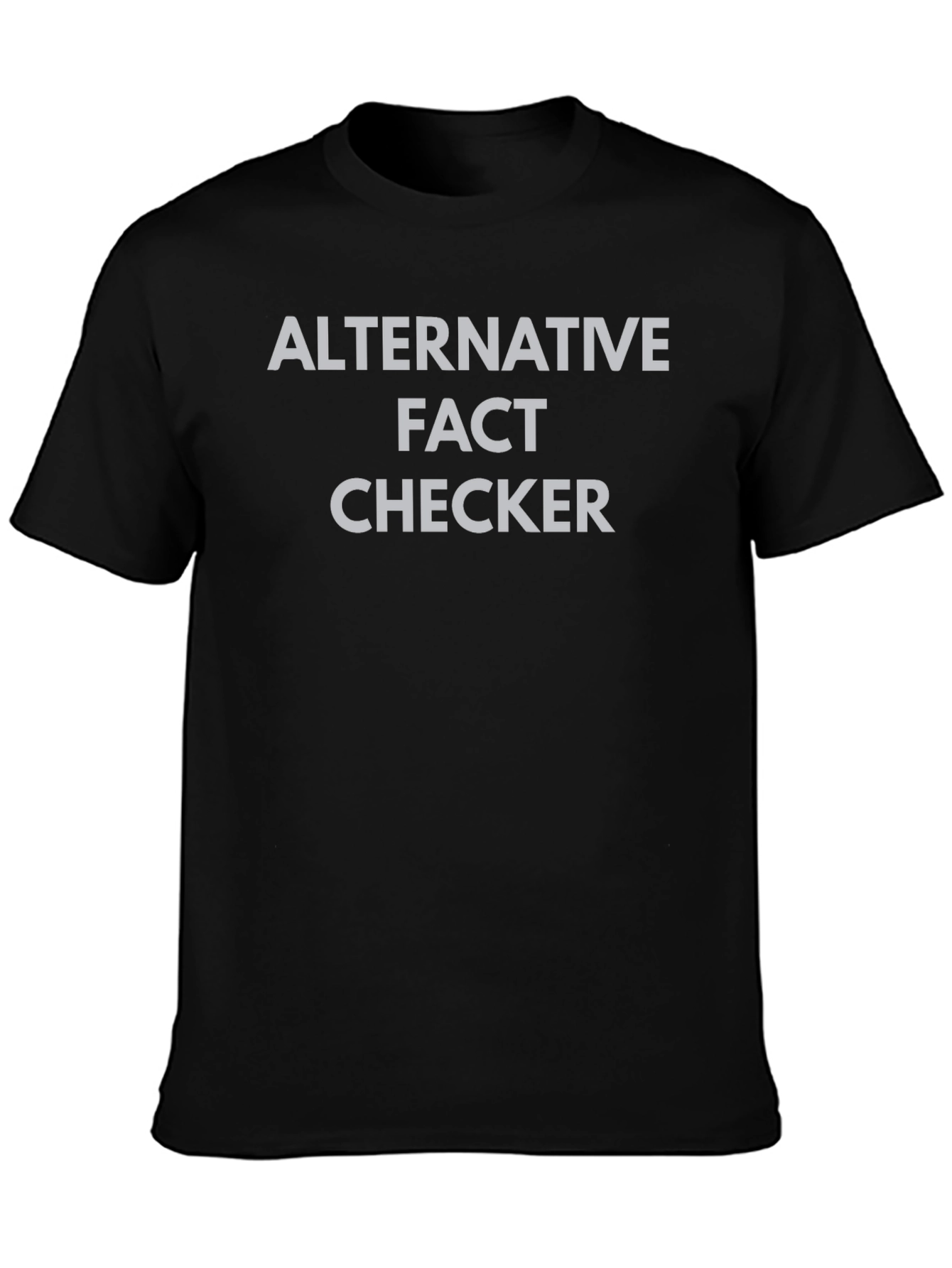 Black Alternative Fact Checker Graphic Tee view 3
