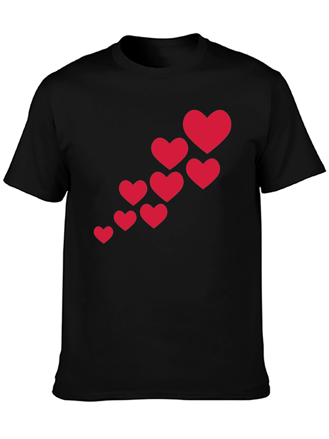 Black Heart Cascade Black T-Shirt view 3