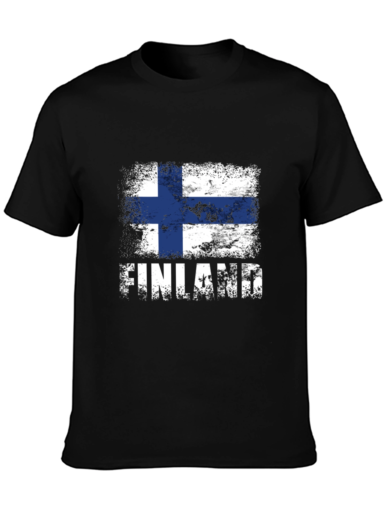 Finland Flag T-Shirt - Distressed Graphic Tee - 3
