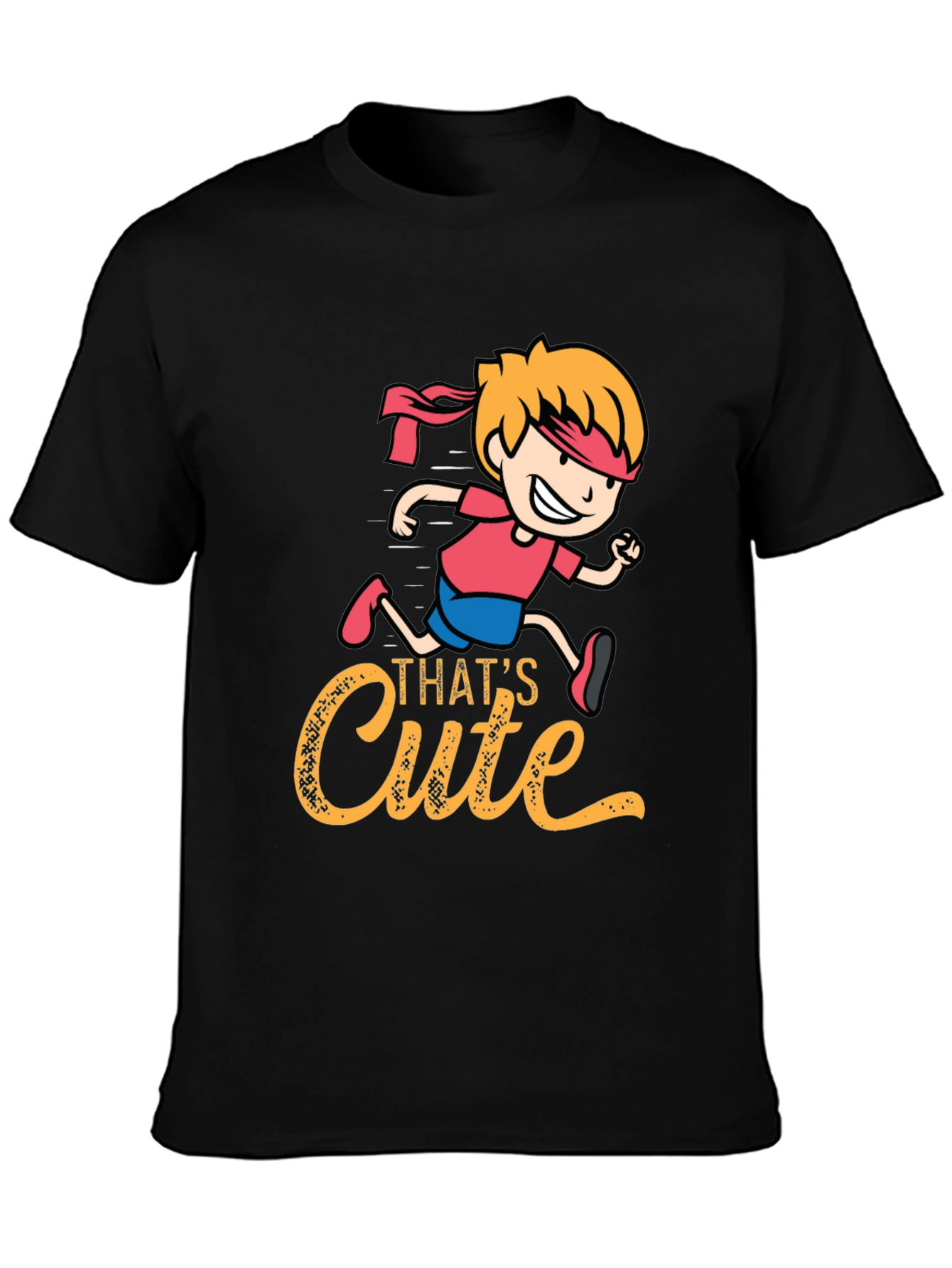 Black That's Cute Graphic T-Shirt view 3