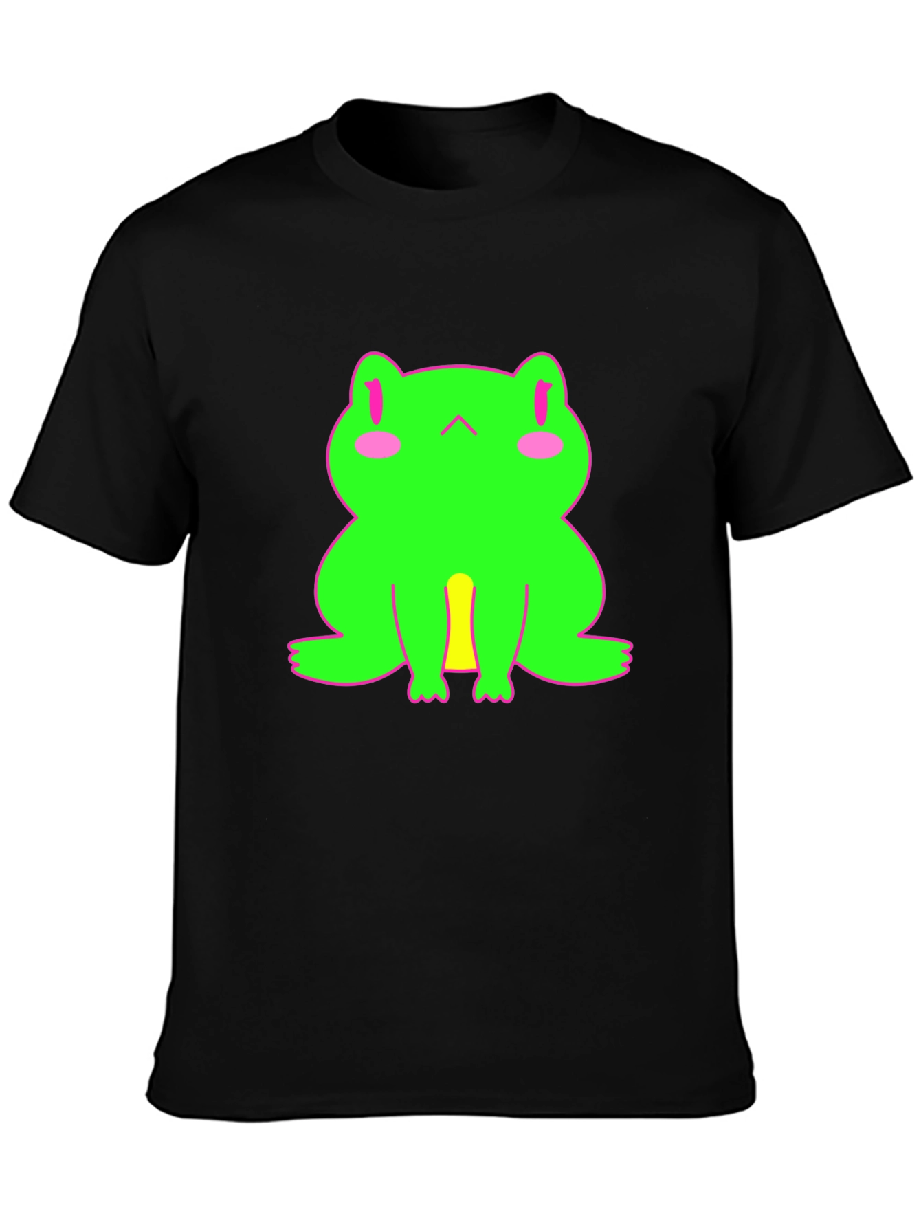 Black Frog Graphic Tee - Black Unisex T-Shirt view 3