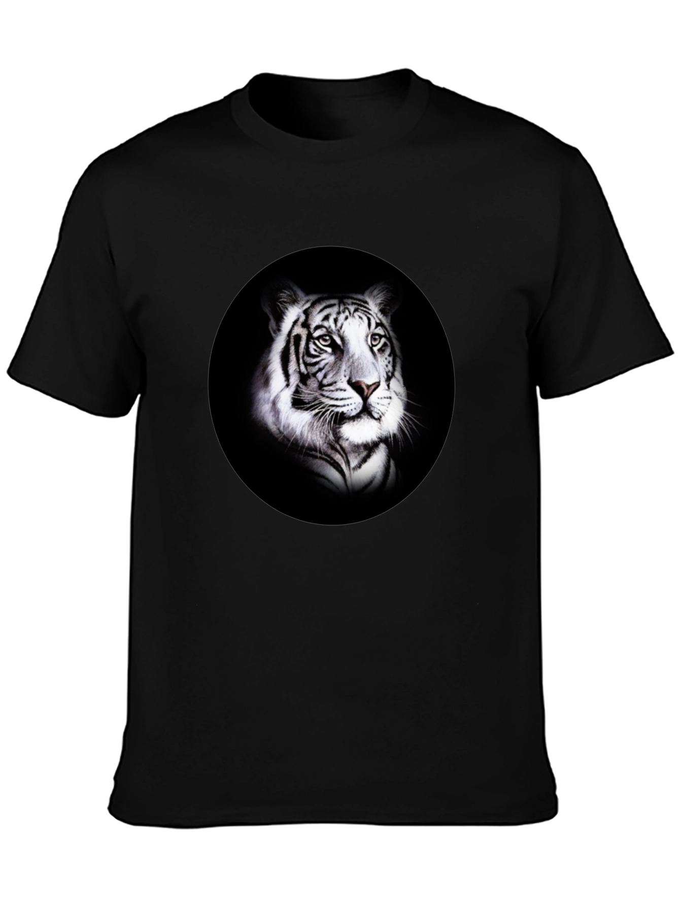 Black Black Tiger Graphic T-Shirt - Bold Animal Print view 3