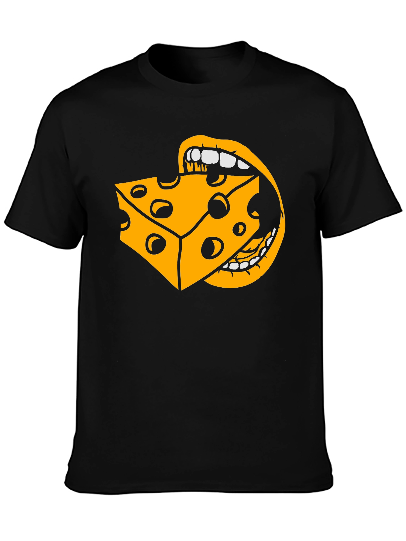 Black Cheese Lover's Graphic Tee view 3