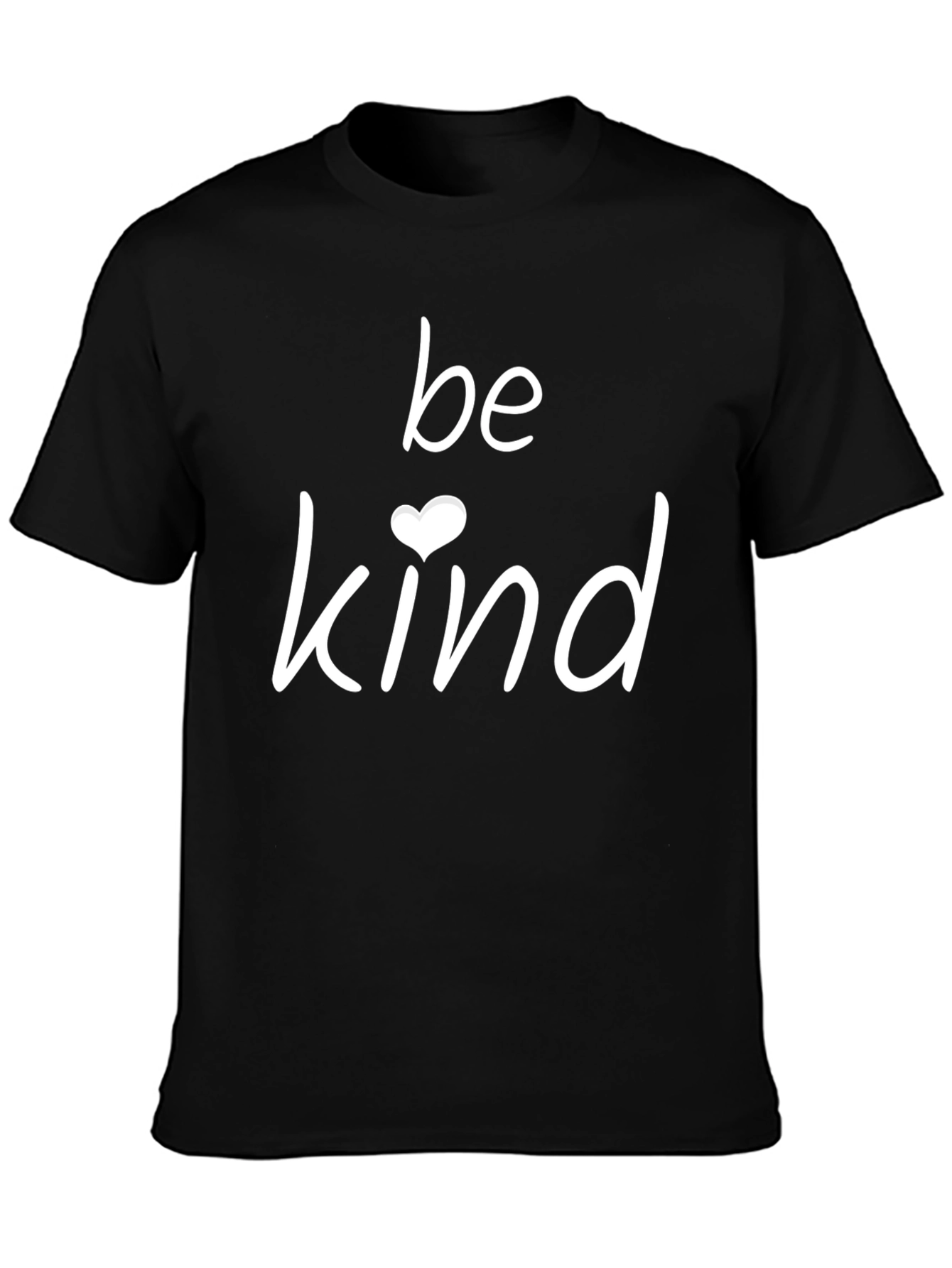 Black Be Kind Heart Graphic Tee - Black view 3