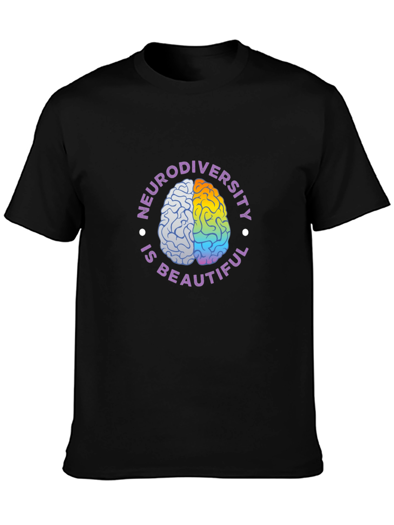 Black Neurodiversity is Beautiful T-Shirt view 3