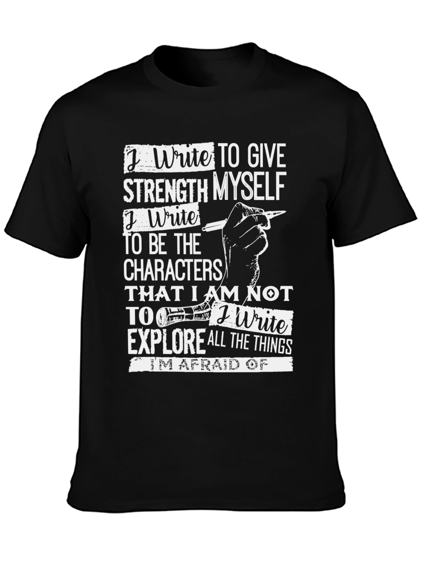 Black Writer's Inspiration T-Shirt view 3