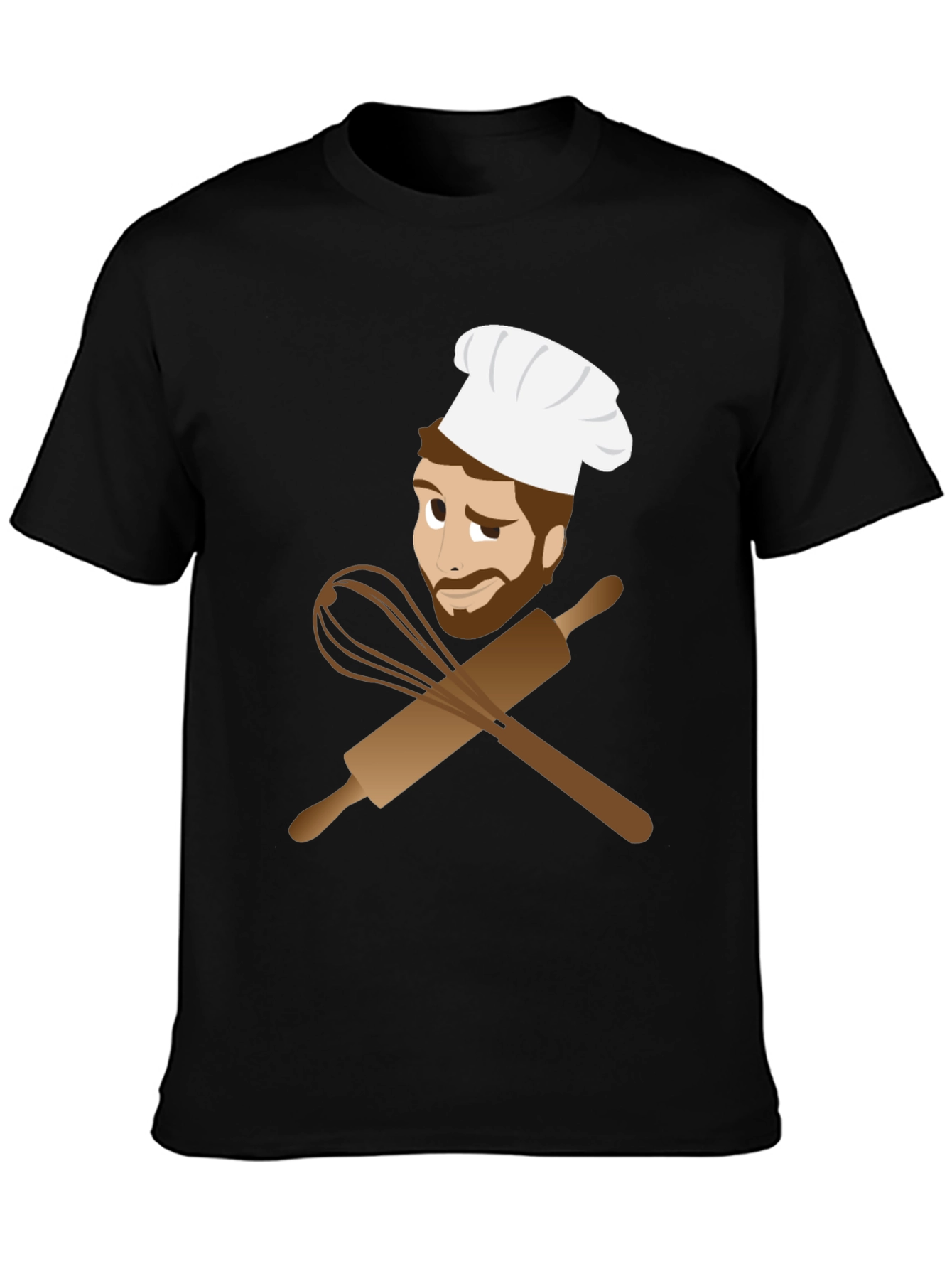Black Chef's Kiss Graphic Tee - Culinary Design view 3