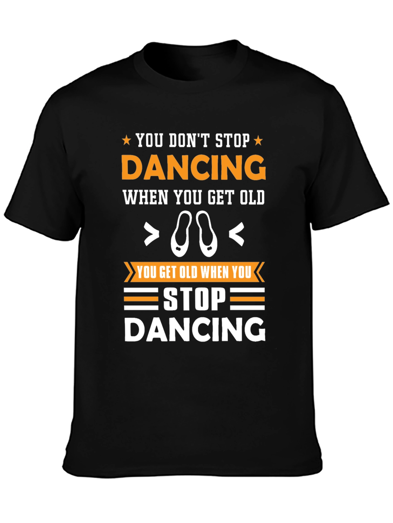 Black Dancing Graphic T-Shirt, Unisex Fit view 3