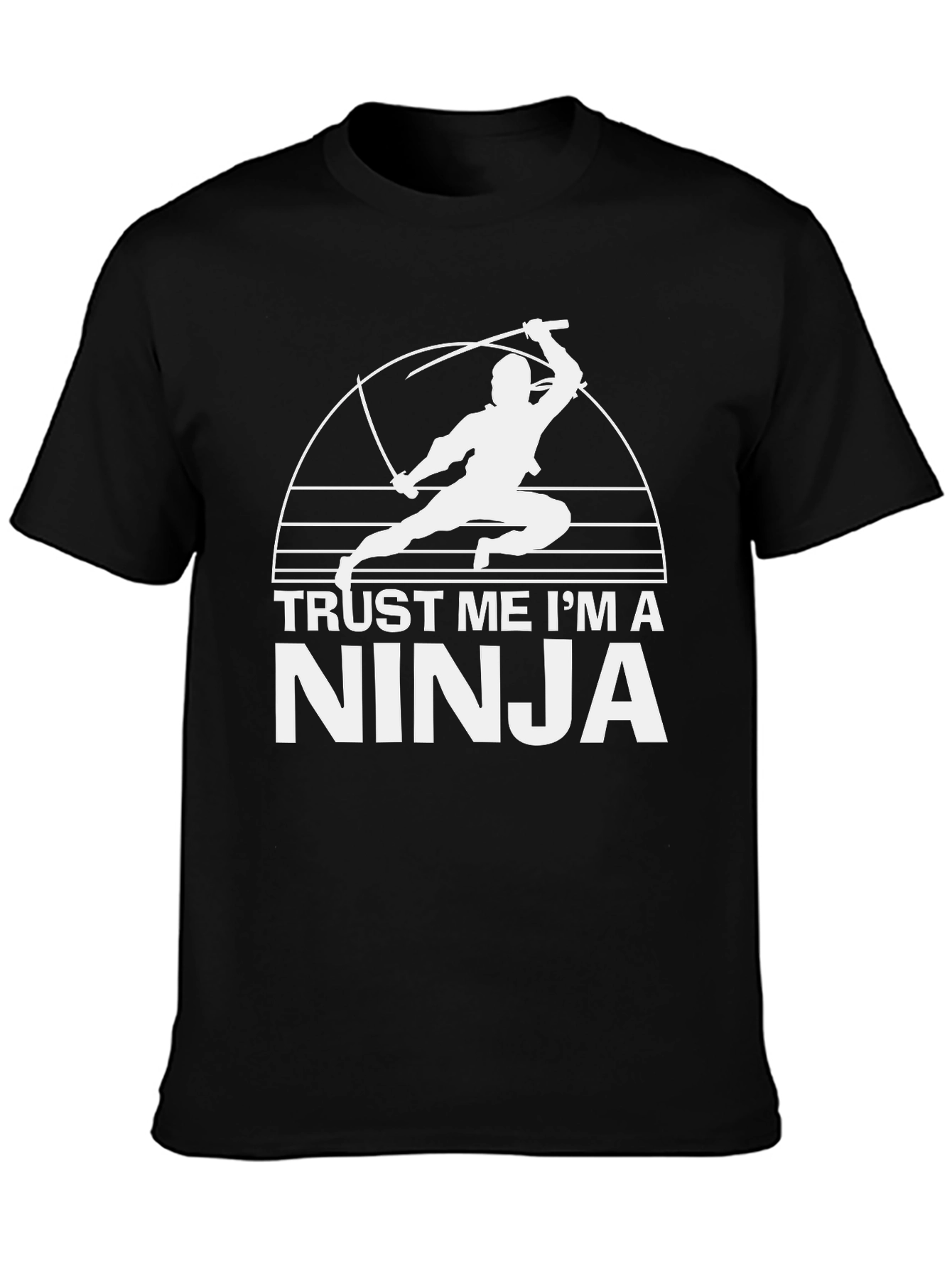 Black Trust Me I'm A Ninja Graphic T-Shirt view 3