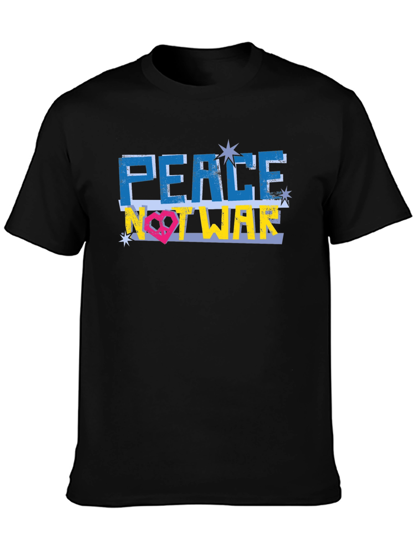Black Peace Not War Ukraine T-Shirt view 3