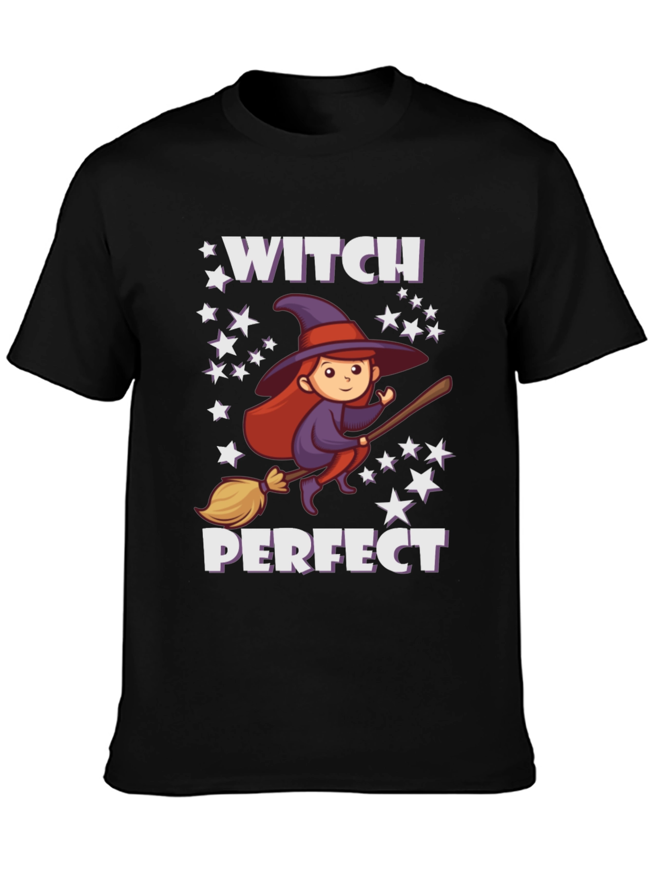 Black Witch Perfect Halloween T-Shirt view 3