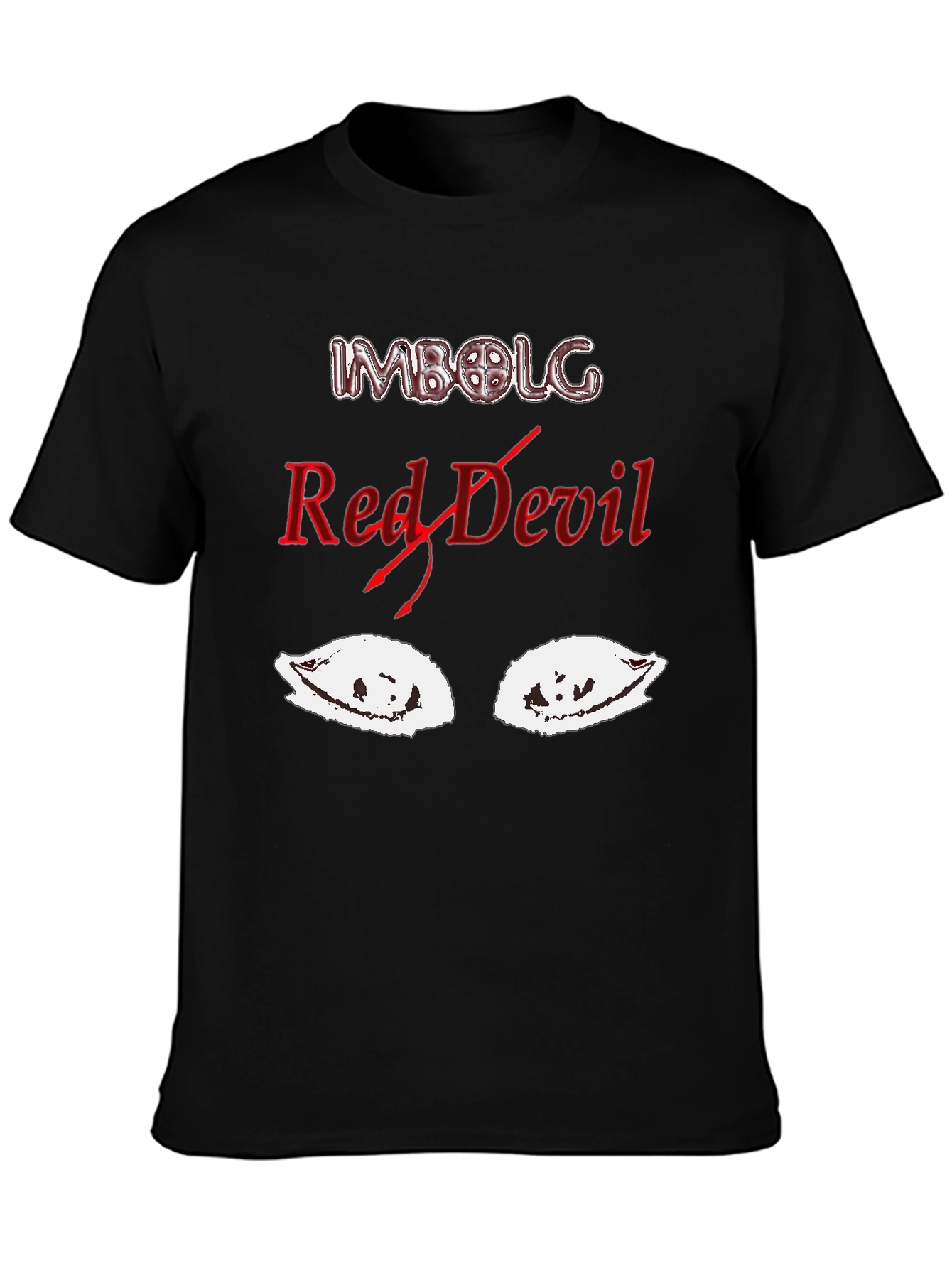 Black Imbolg Red Devil Graphic T-Shirt - Soft Cotton Blend view 3