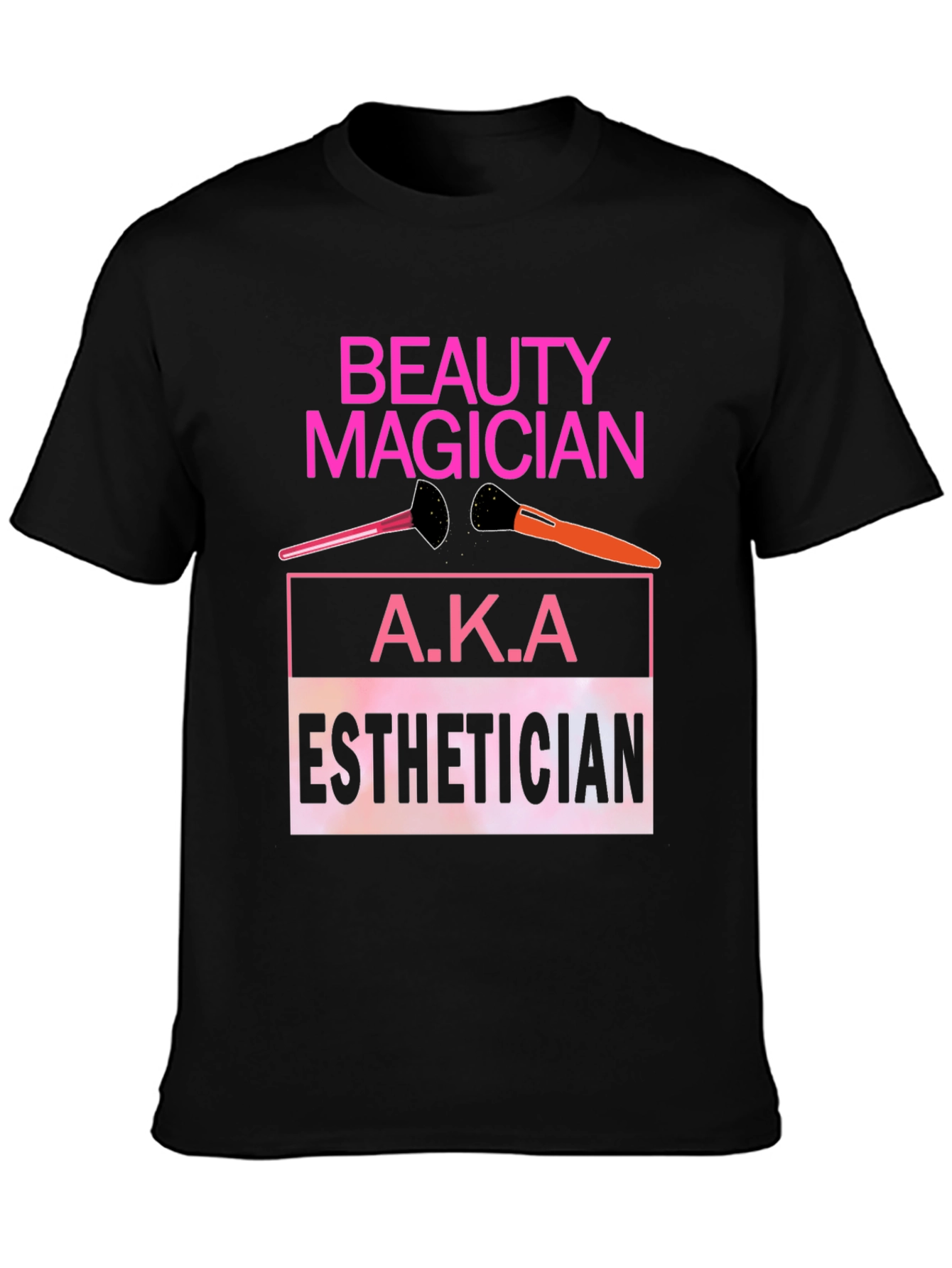 Black Beauty Magician Esthetician T-Shirt view 3