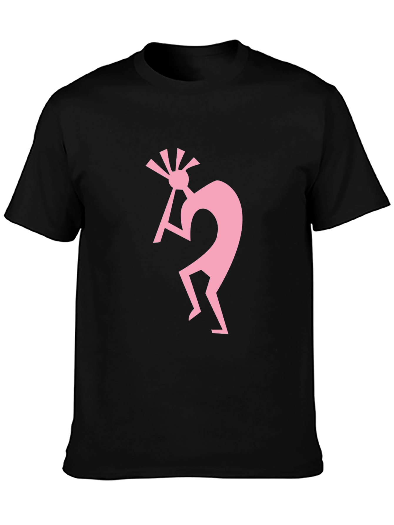 Black Kokopelli Graphic Tee - Black Cotton view 3
