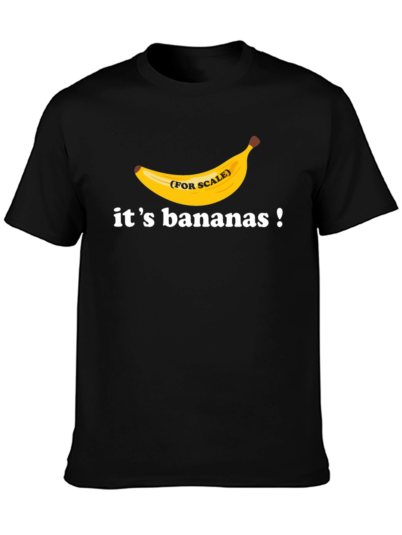 Black It's Bananas! T-Shirt - Funny Banana Scale Tee view 3