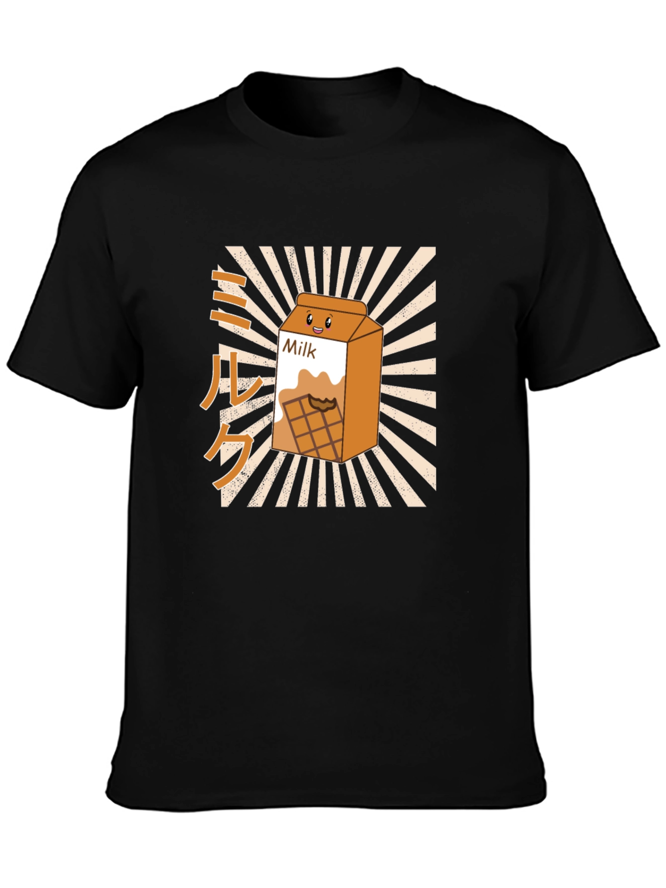 Black Chocolate Milk Carton Graphic T-Shirt view 3