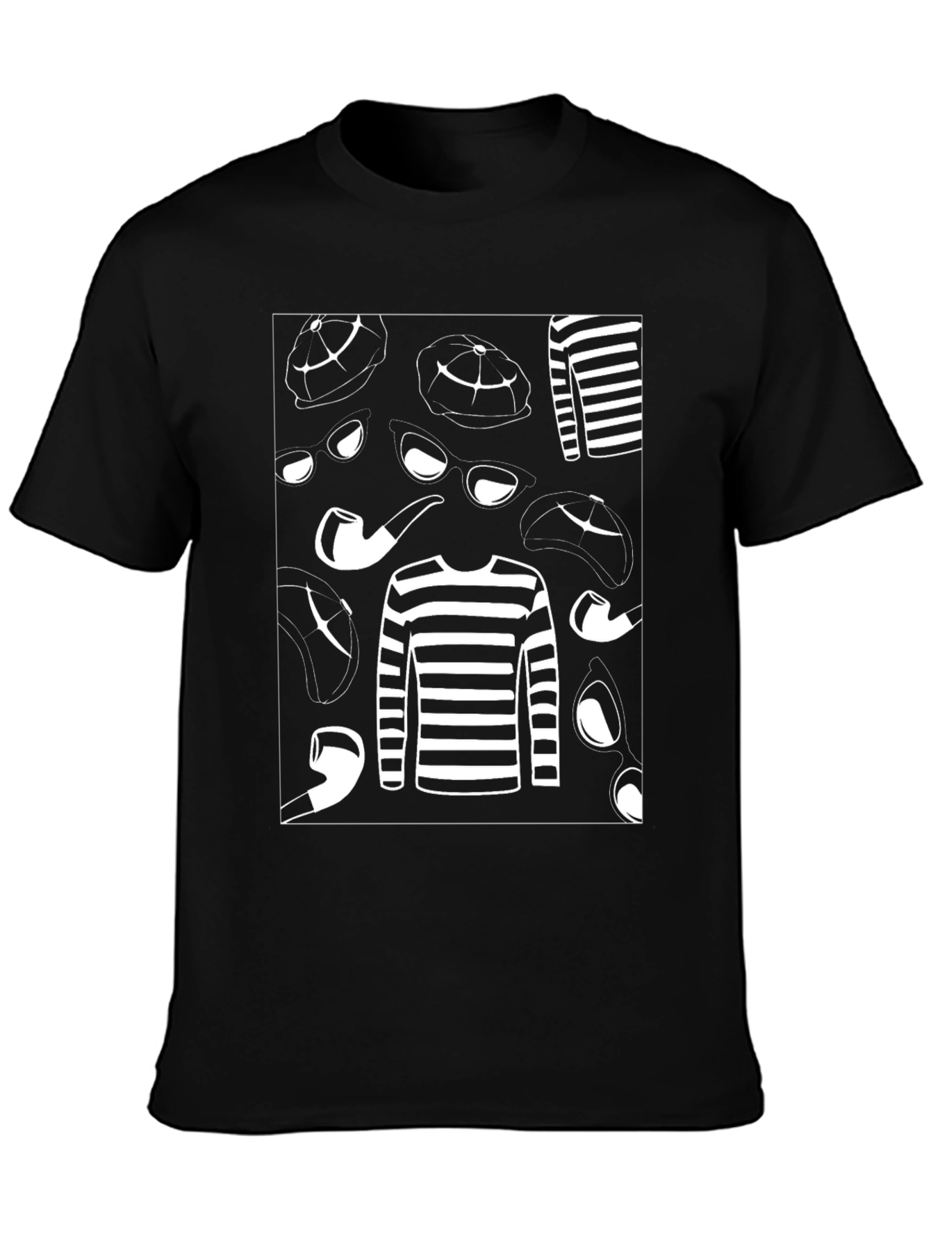 Mysterious Detective Graphic T-Shirt - 3