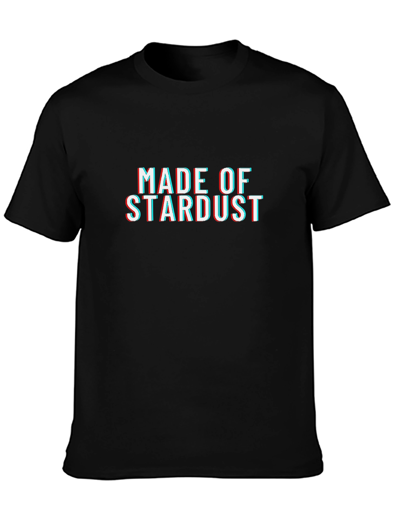 Black Made of Stardust Graphic Tee view 3