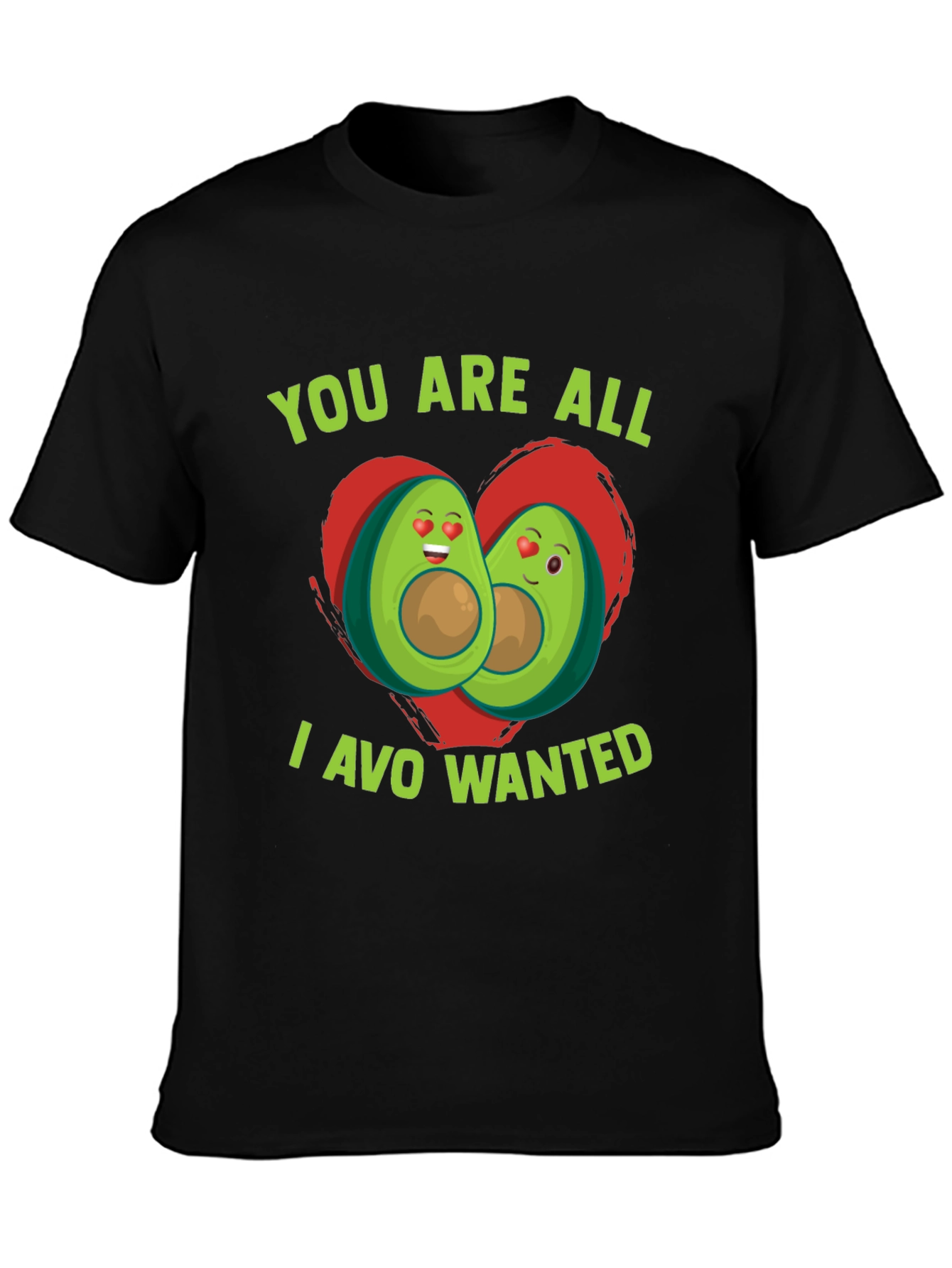 Black Avocado Love Graphic T-Shirt - You Are All I Avo Wanted view 3